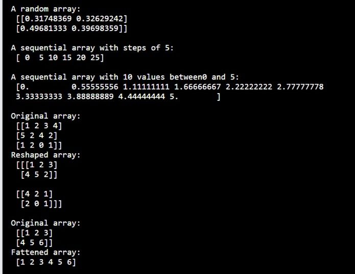 arrays in NumPy(2)- Edureka