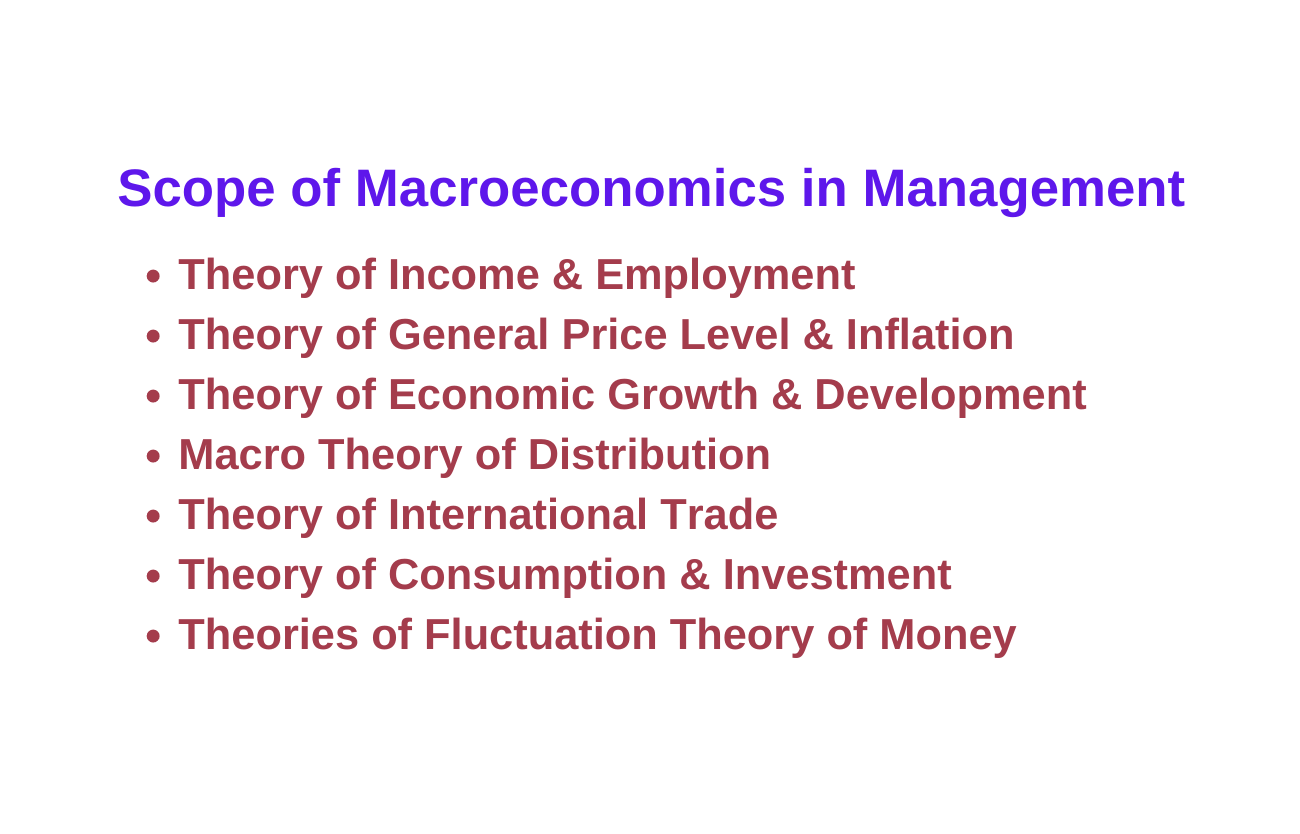 Scope of Macroeconomics in Management