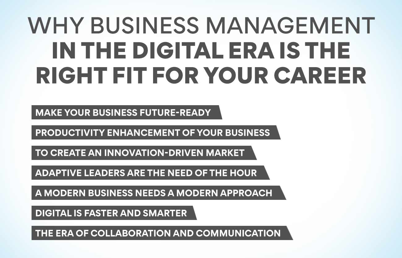 Business Administration Courses: Why business management in the digital era is the right fit for your career