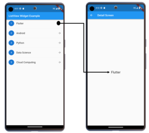 Flutter Widgets list