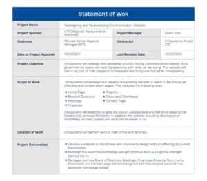 Statement of Work (SOW) in Project Management-min