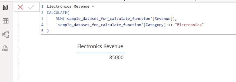 Revenue Excluding Specific Products