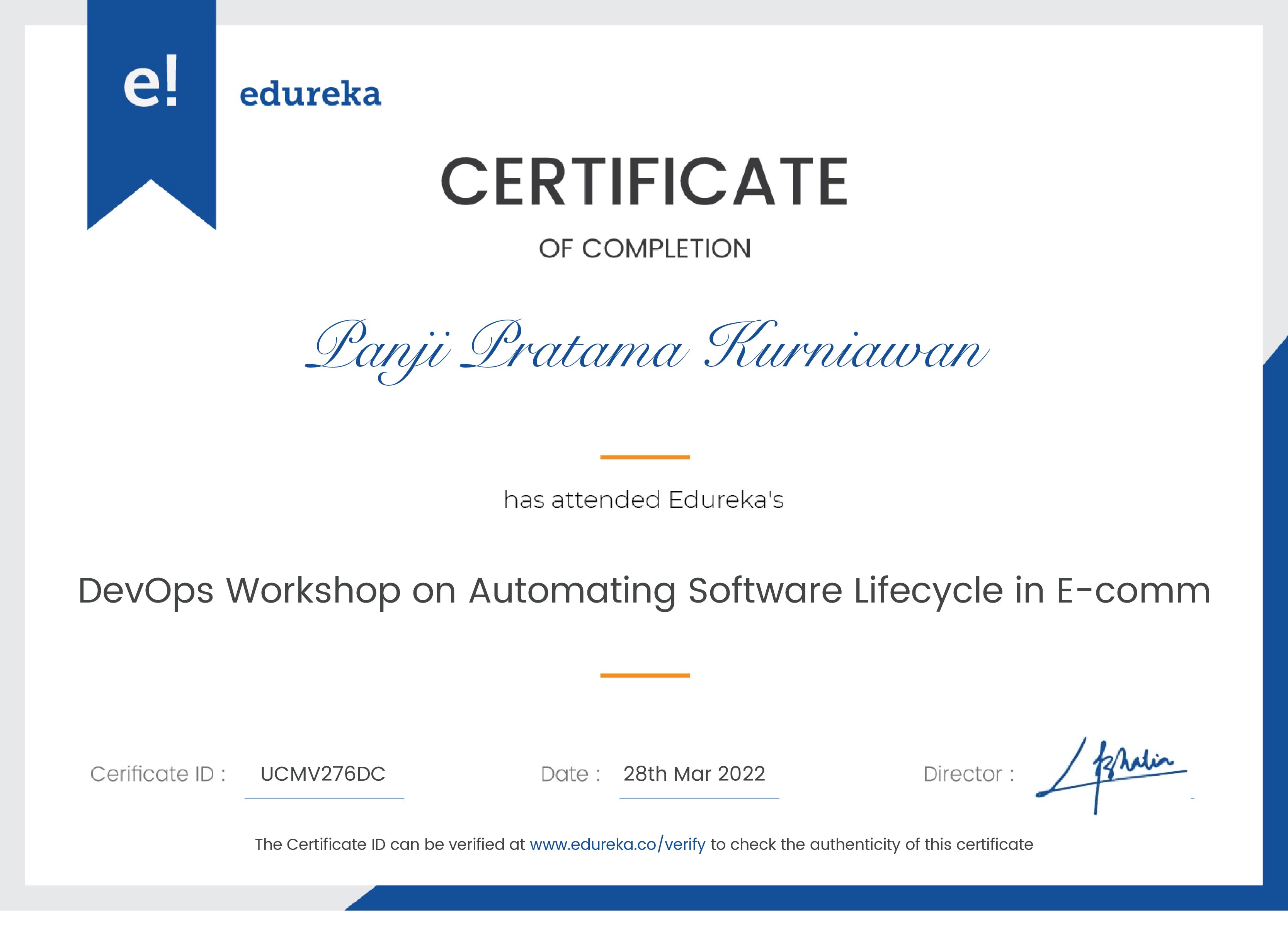 certificate!