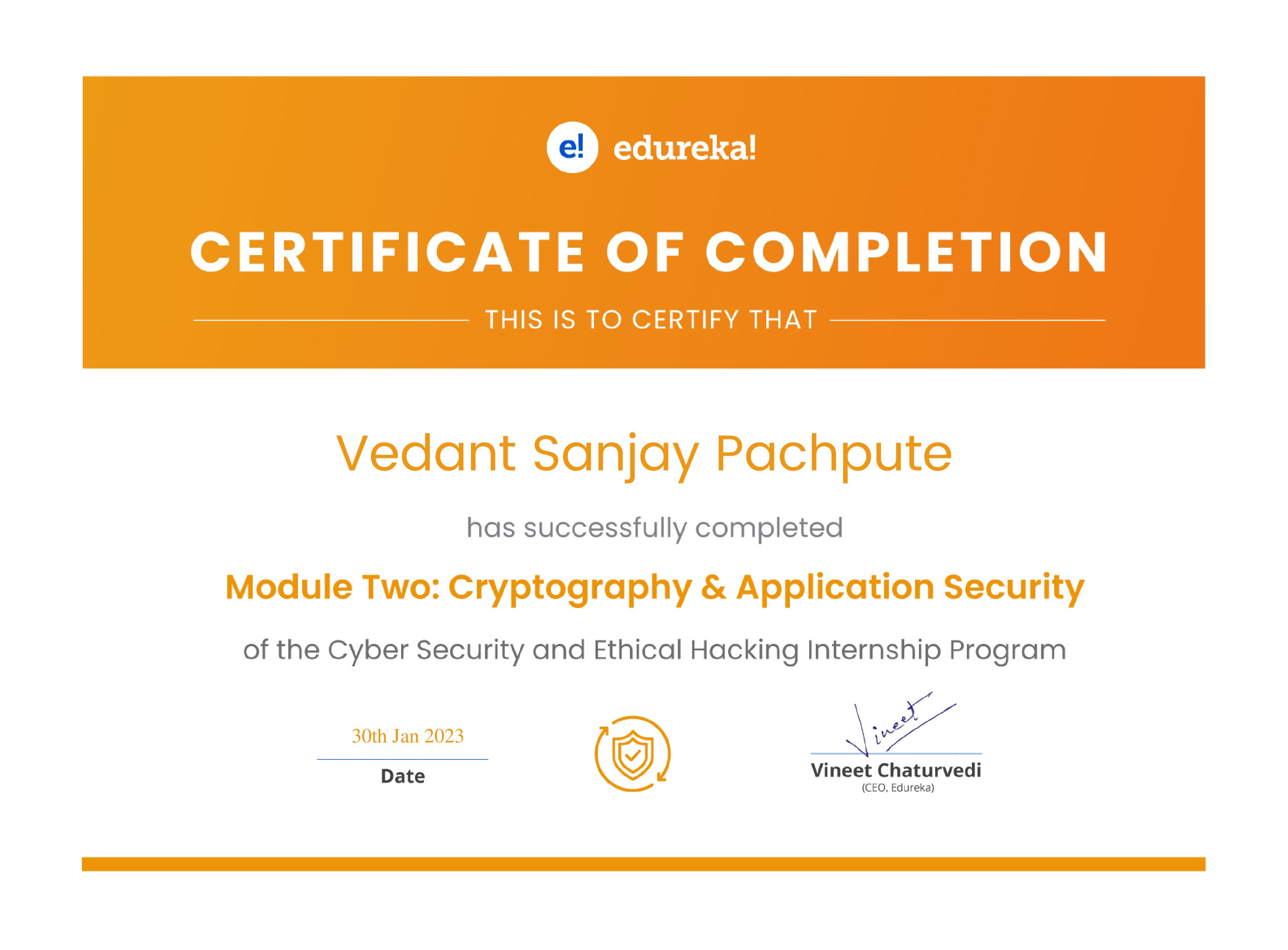 certificate!