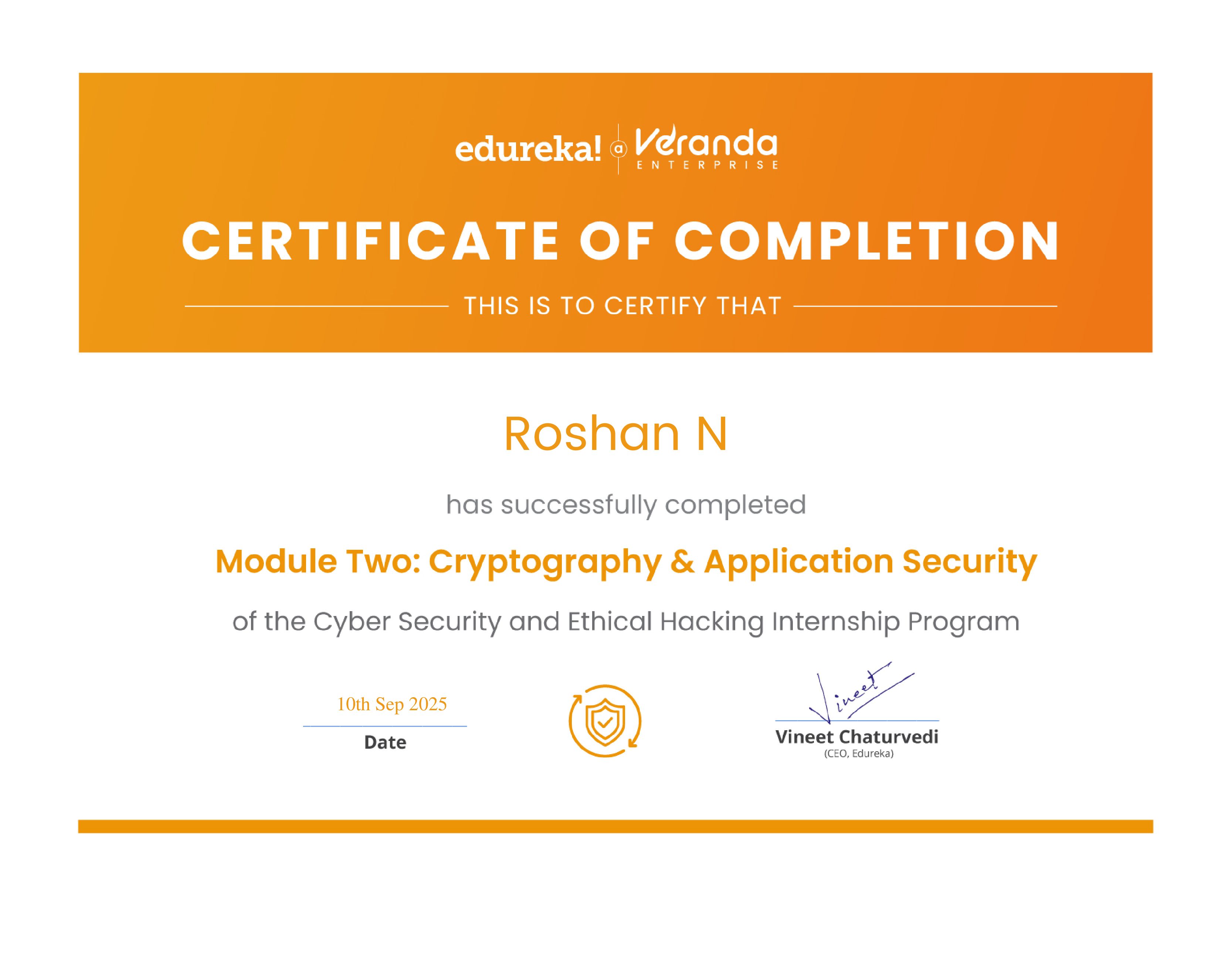 certificate!
