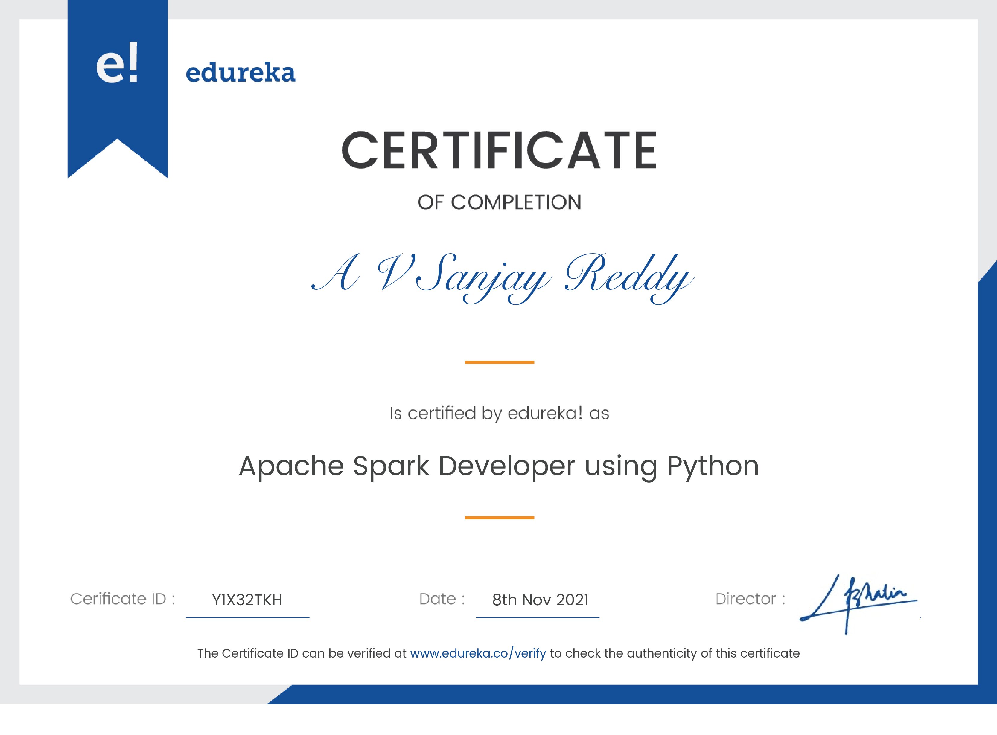 certificate!