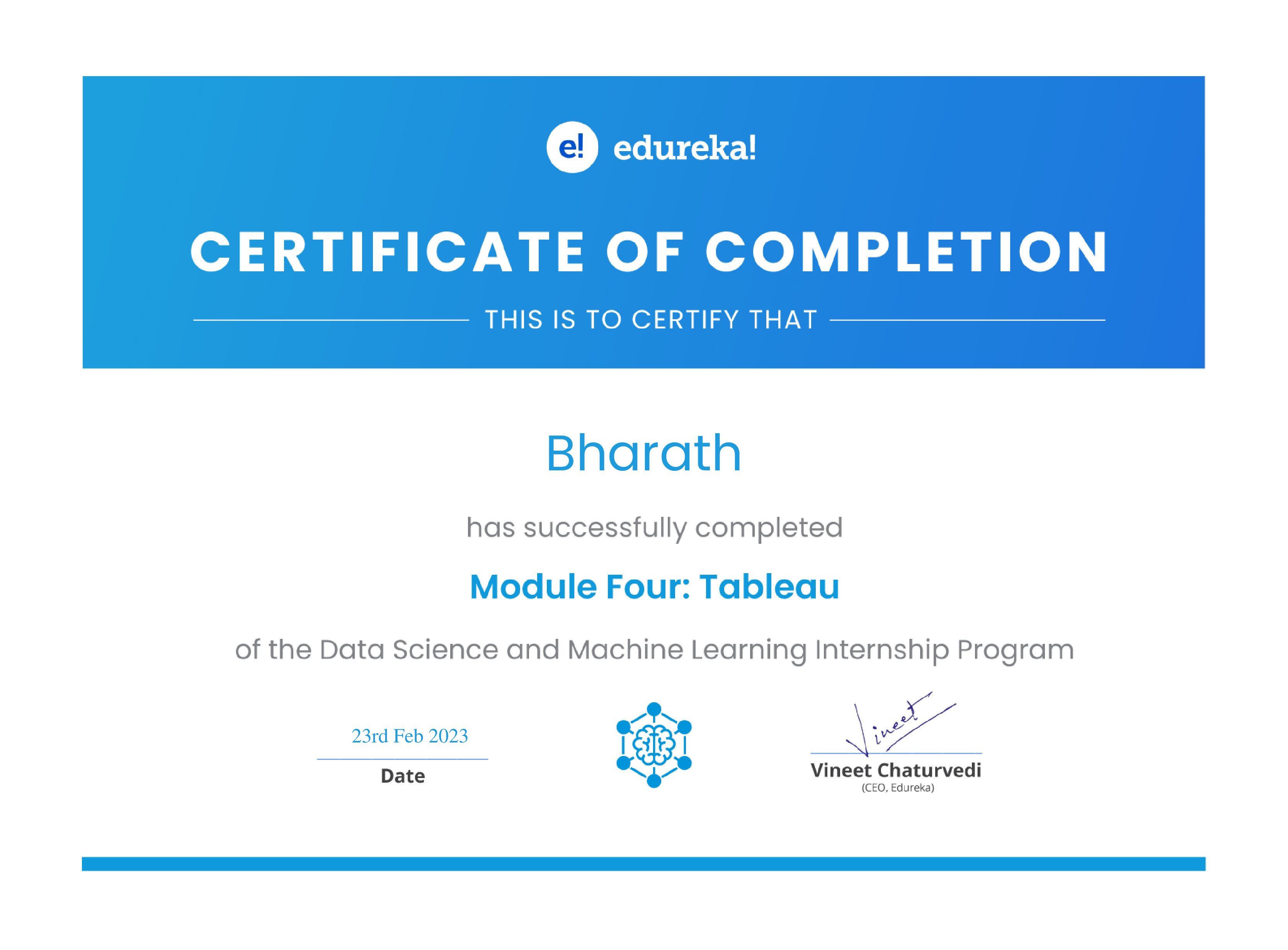 certificate!