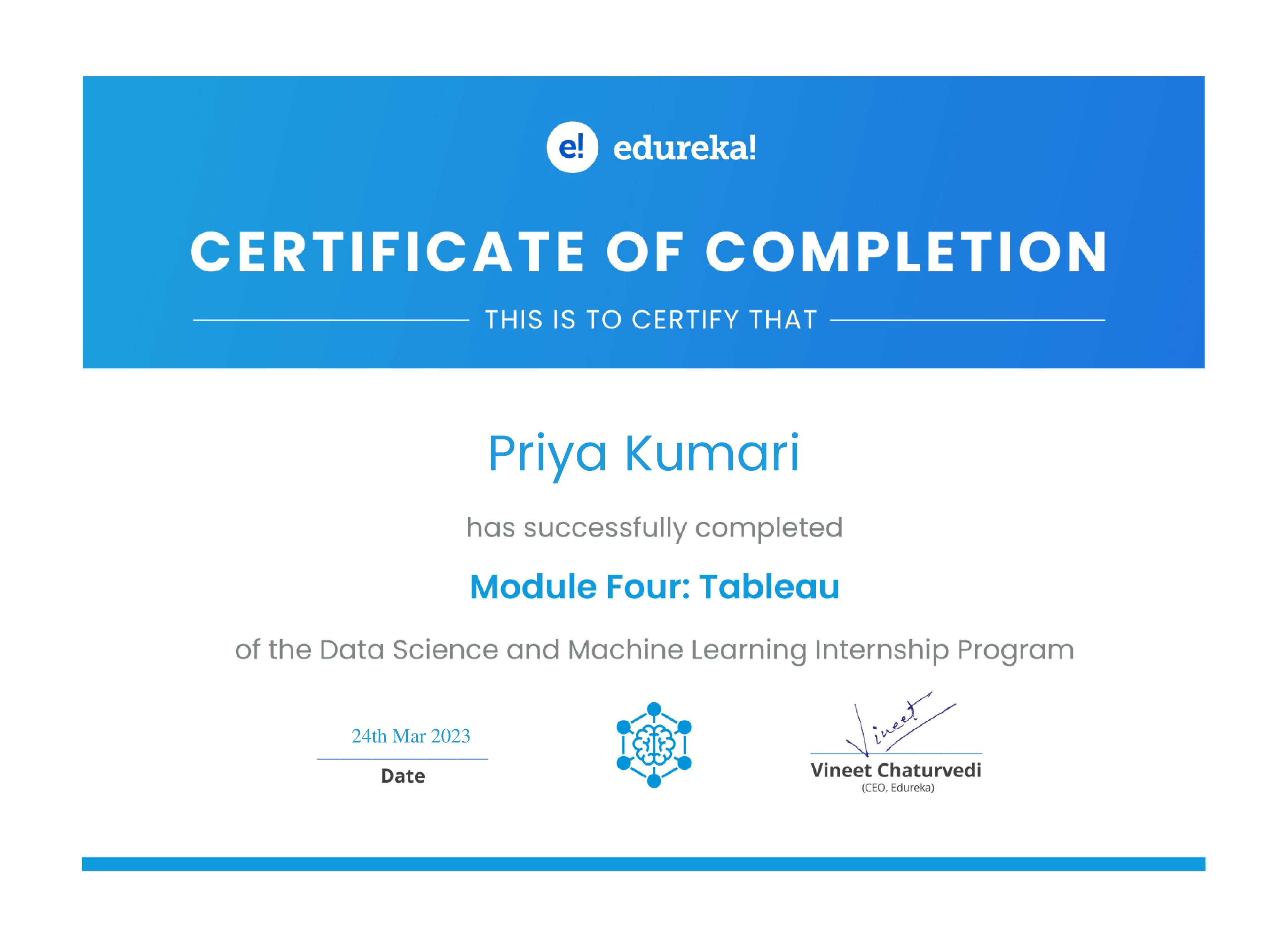 certificate!