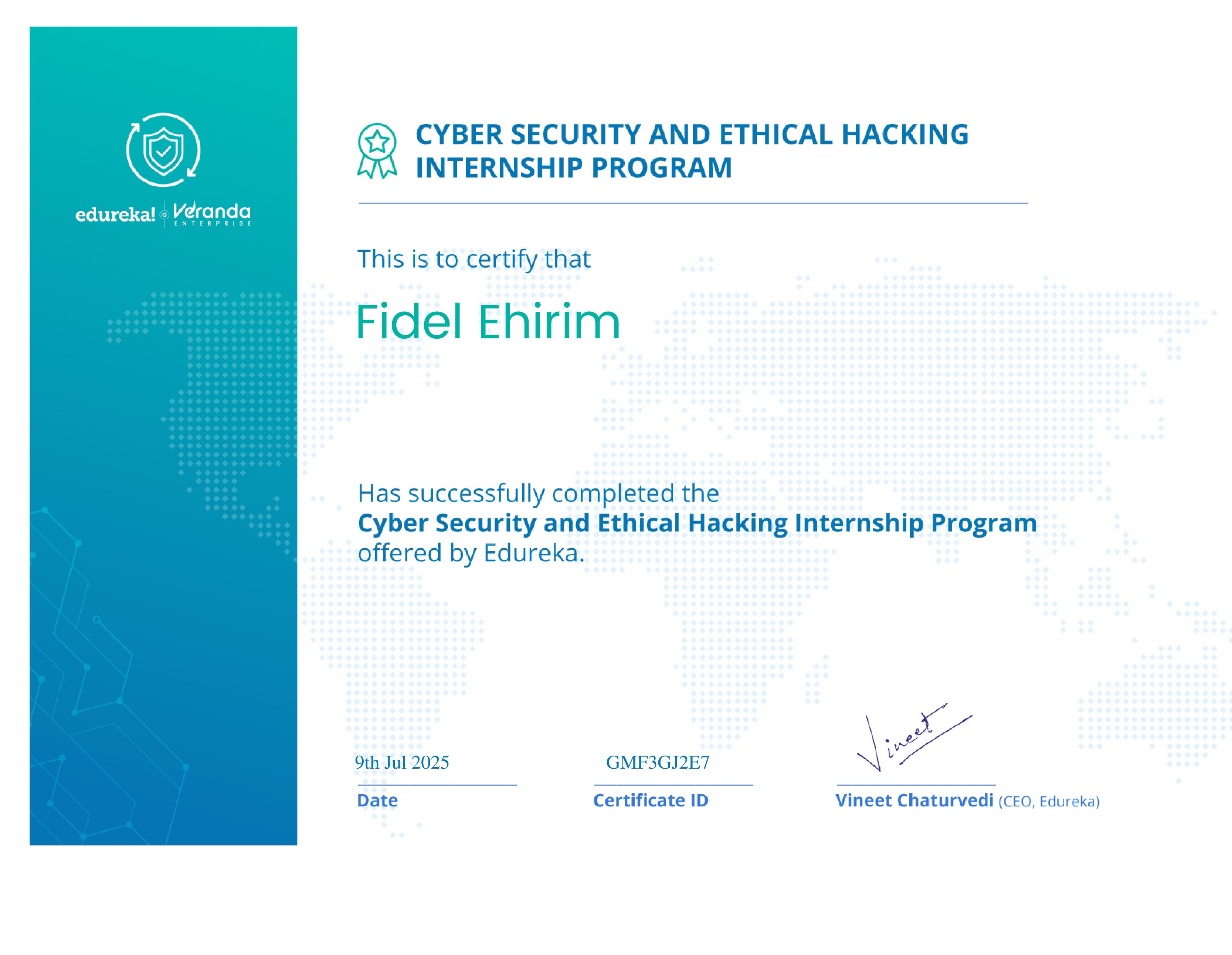 certificate!