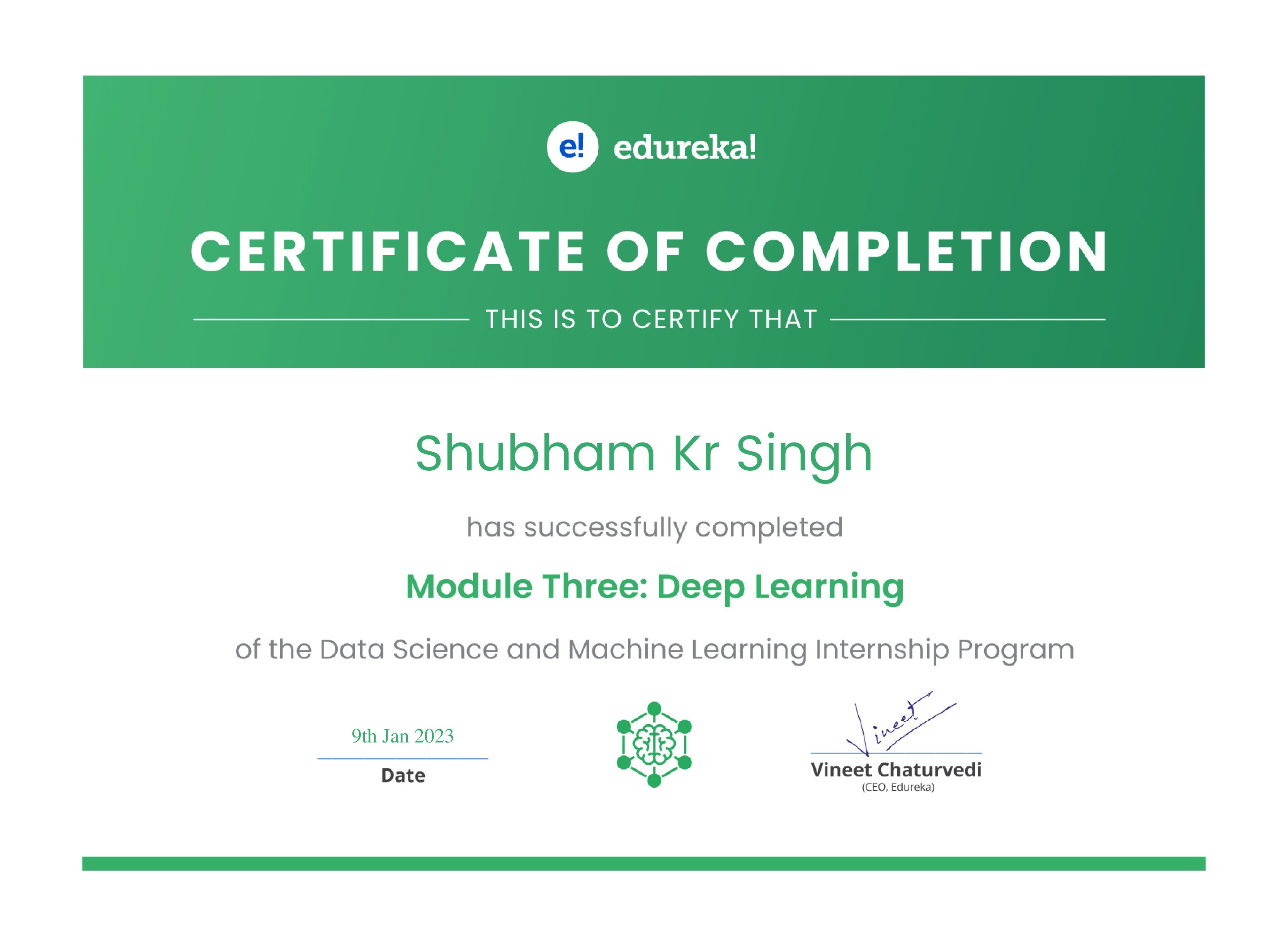 certificate!