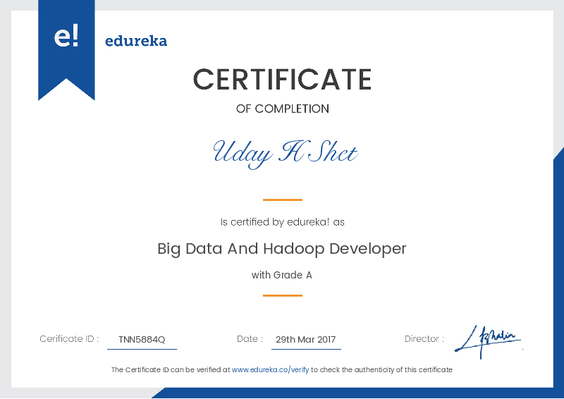 certificate!