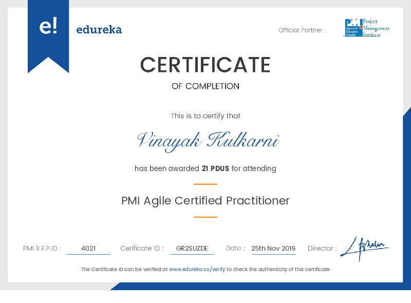 certificate!