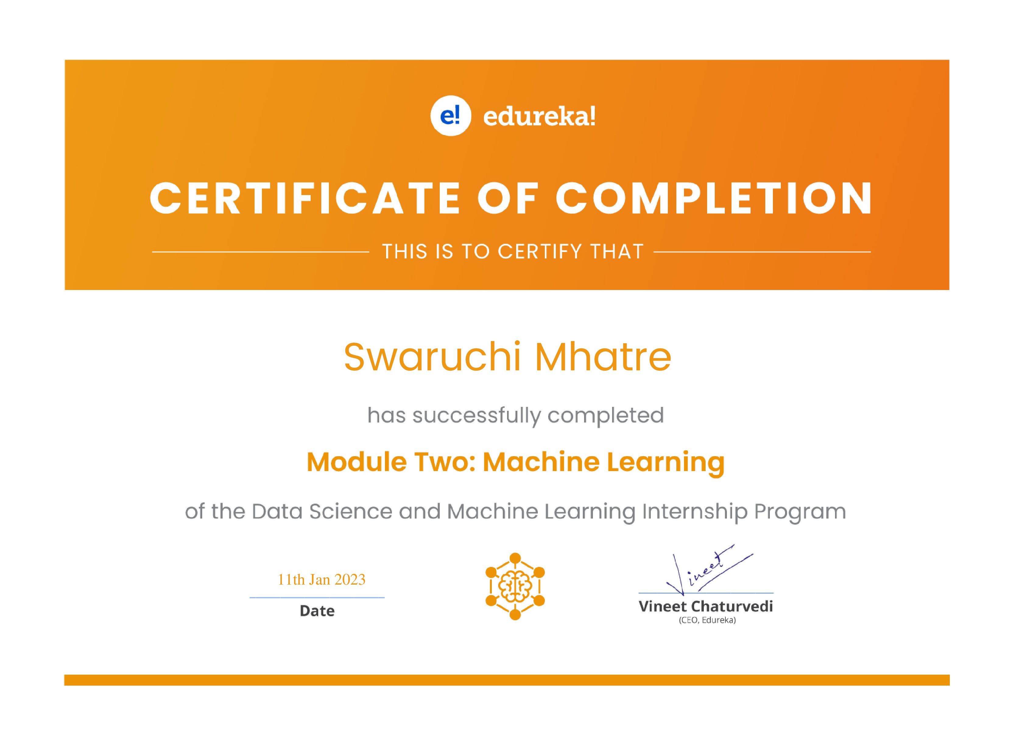 certificate!