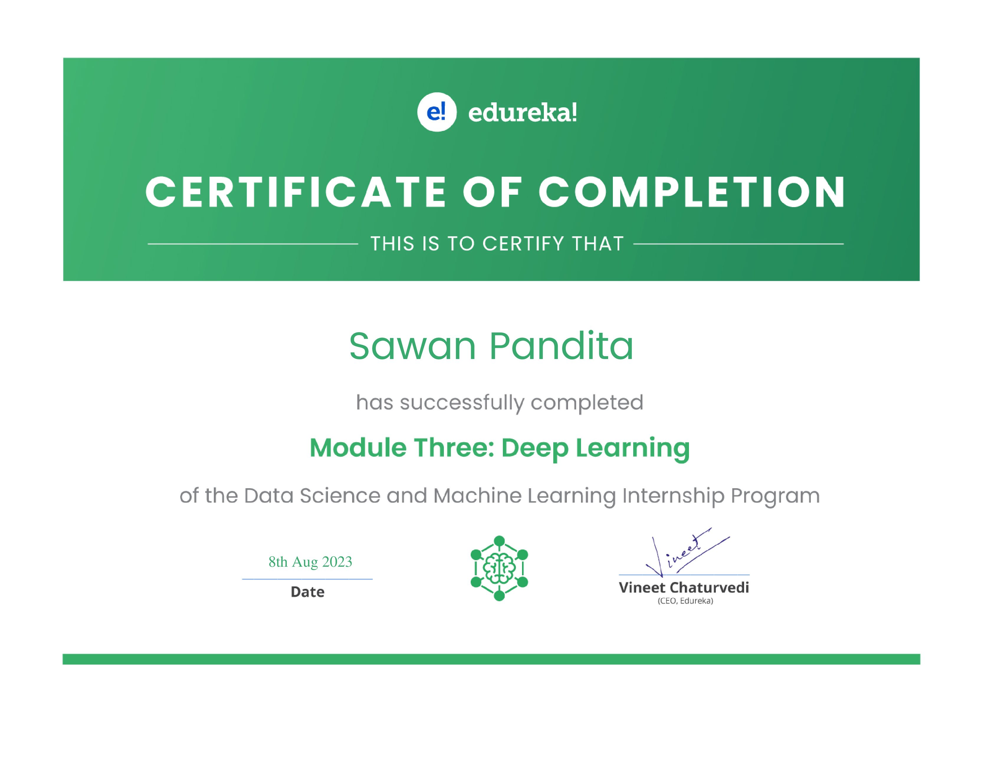 certificate!
