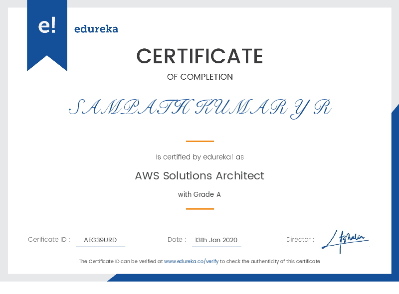 certificate!