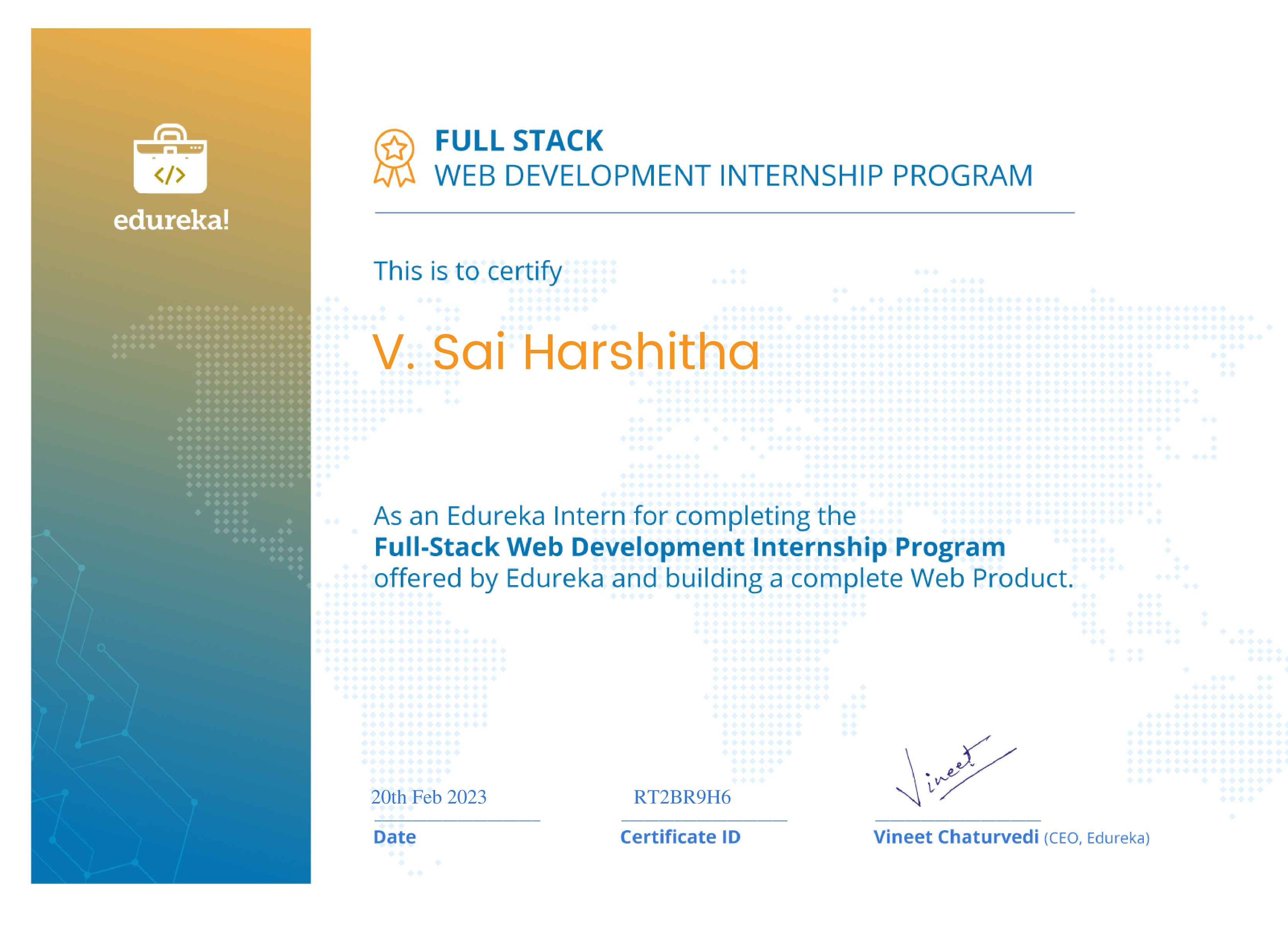 certificate!