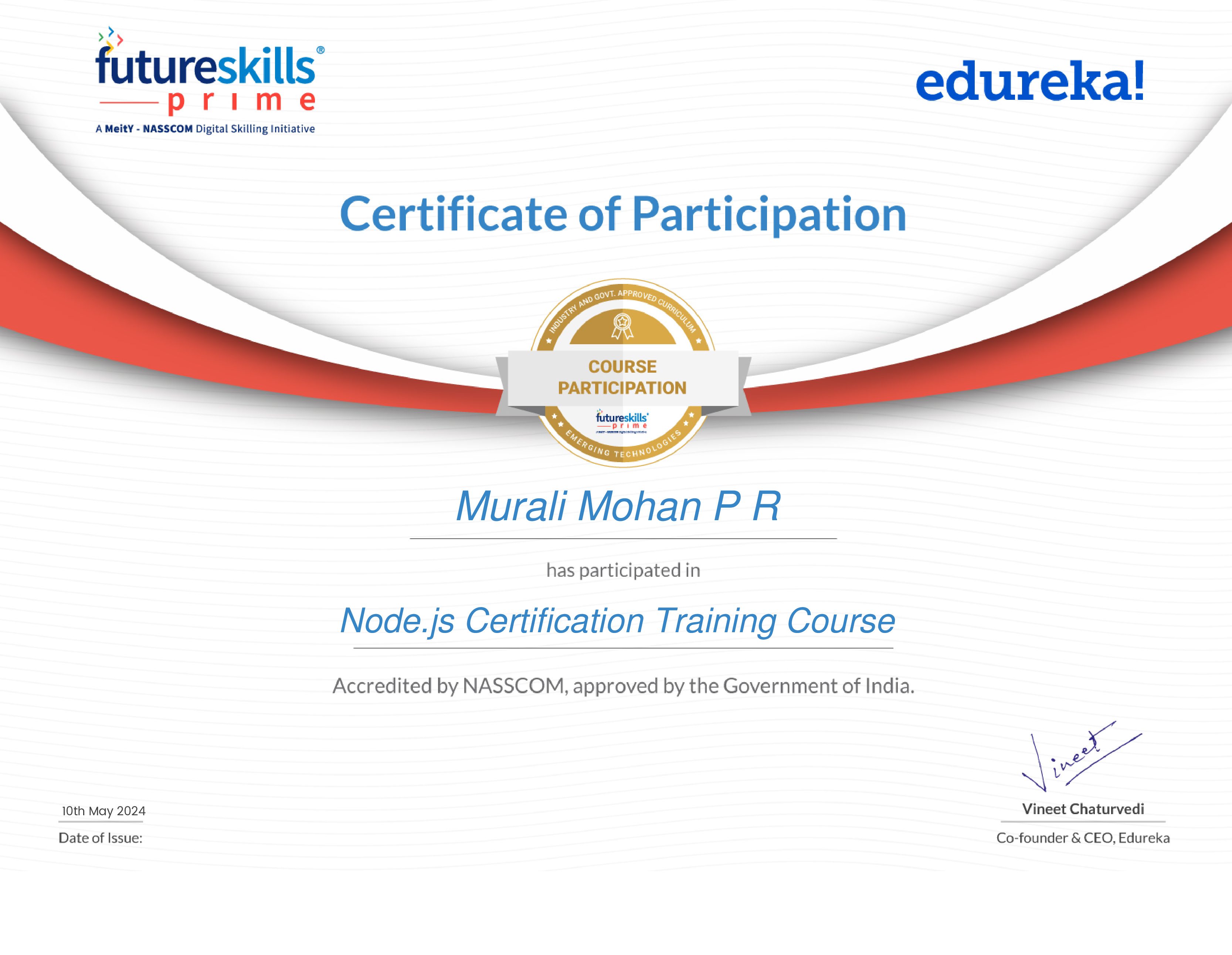certificate!