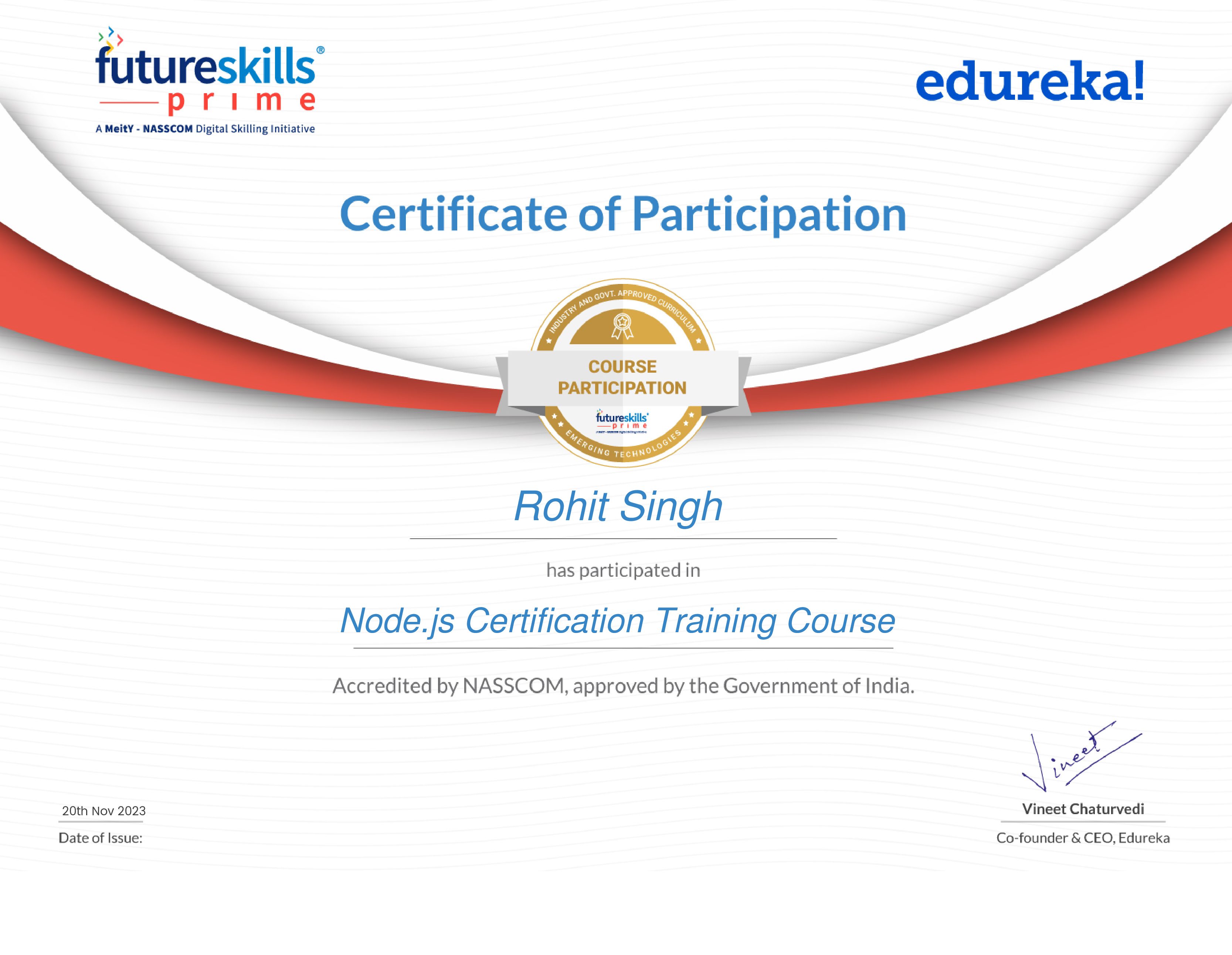 certificate!
