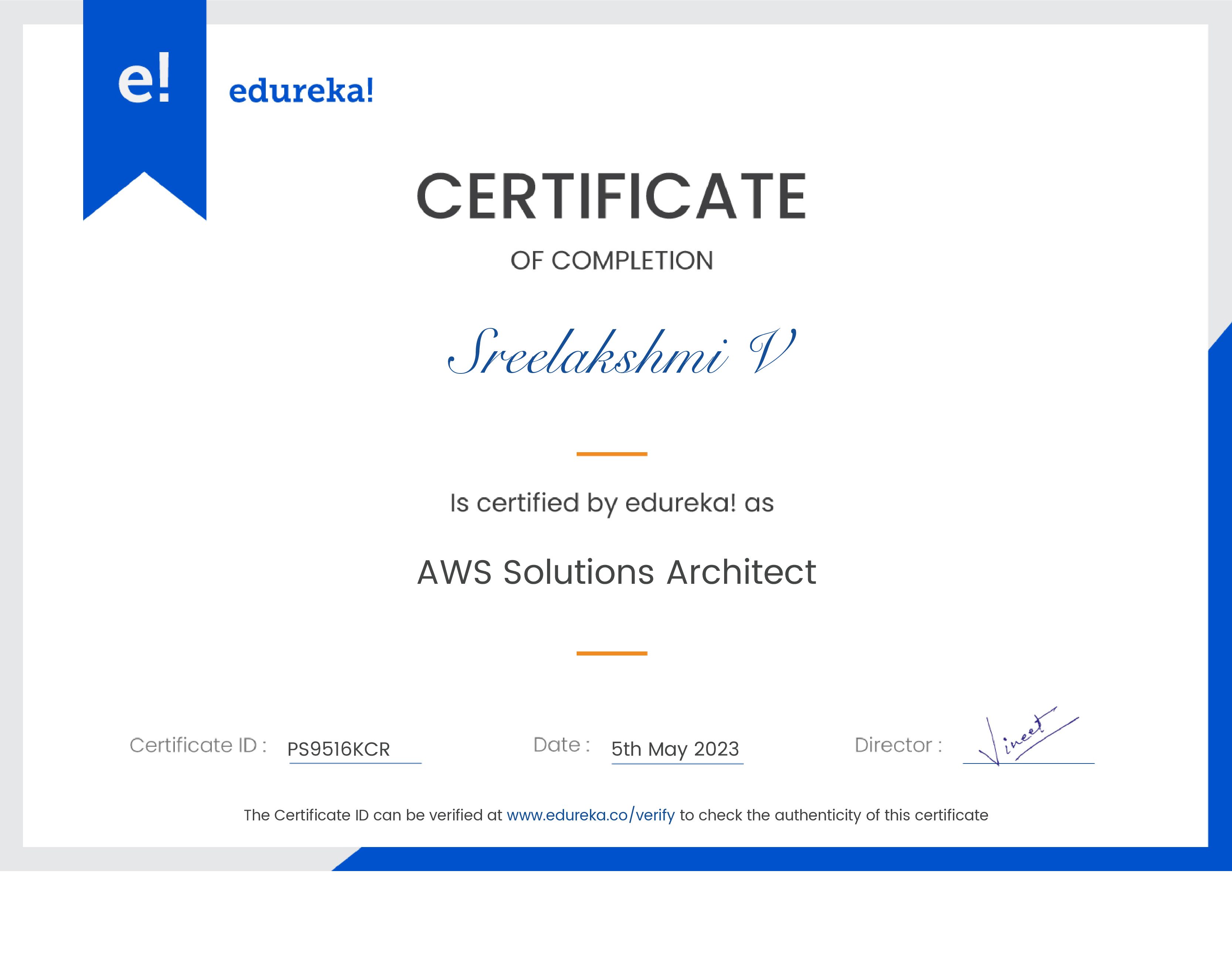 certificate!