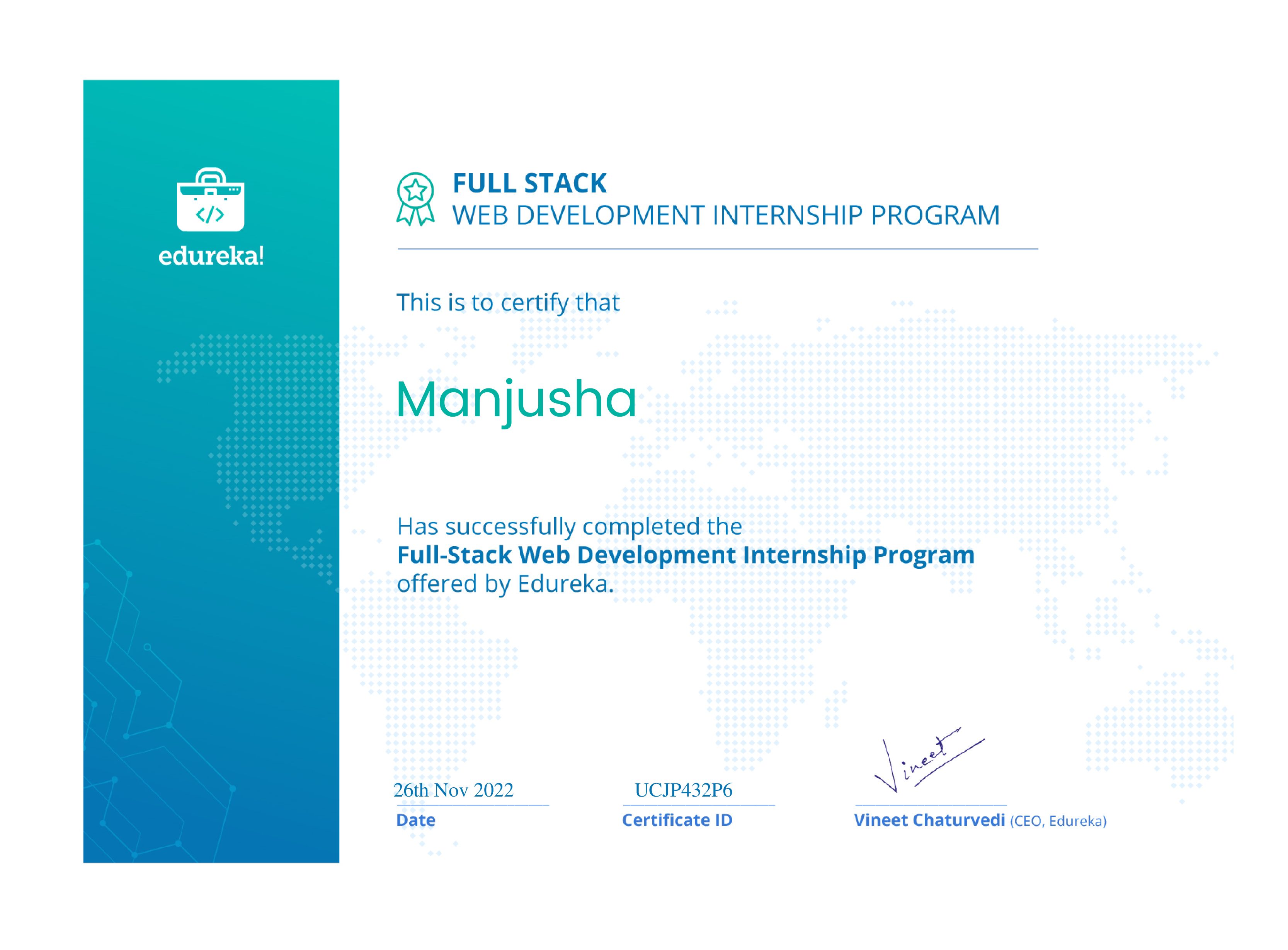 certificate!