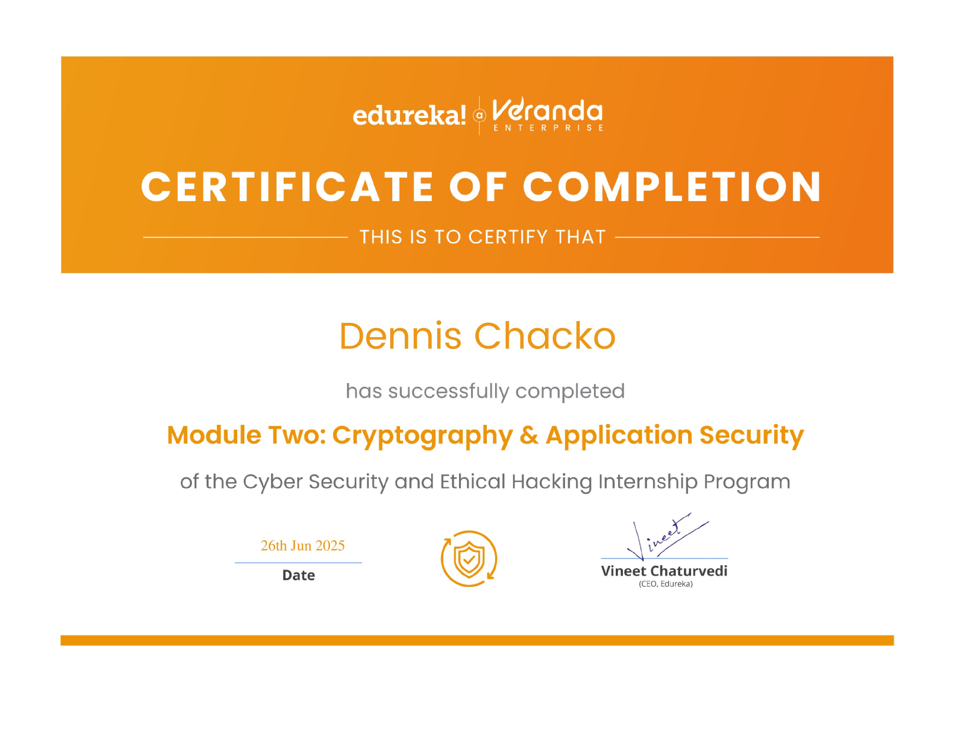 certificate!