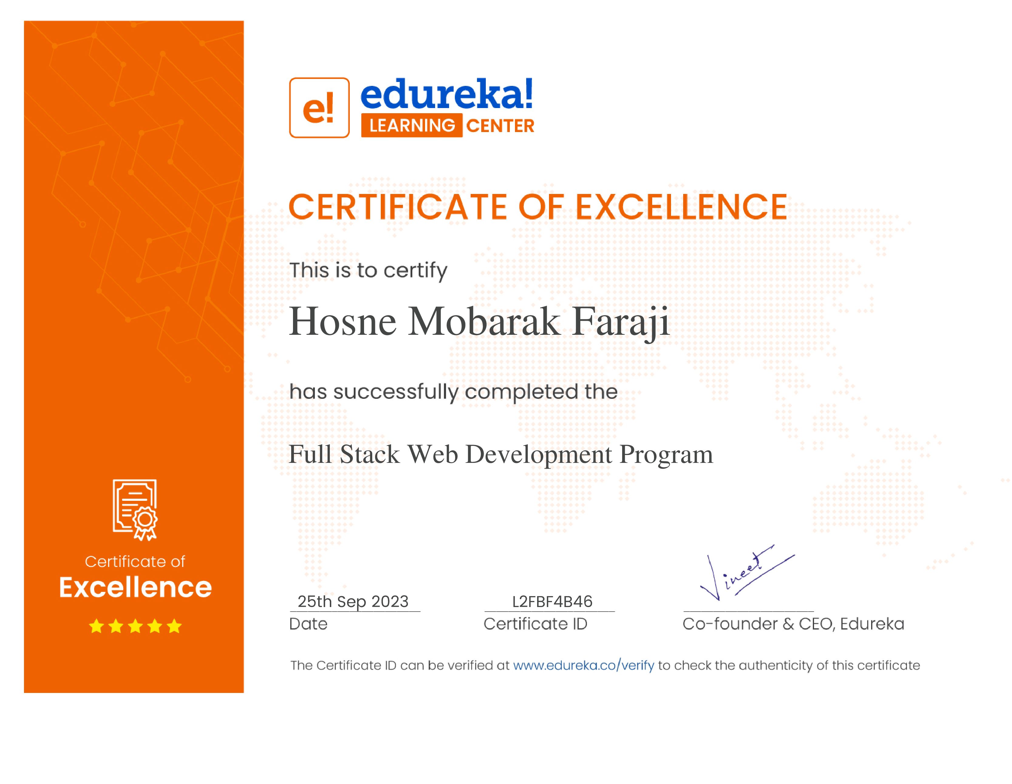 certificate!