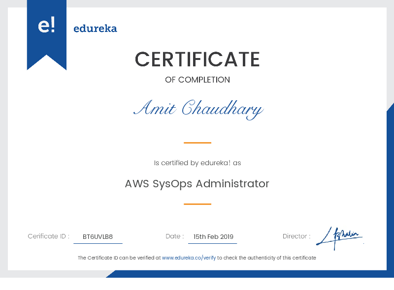 certificate!