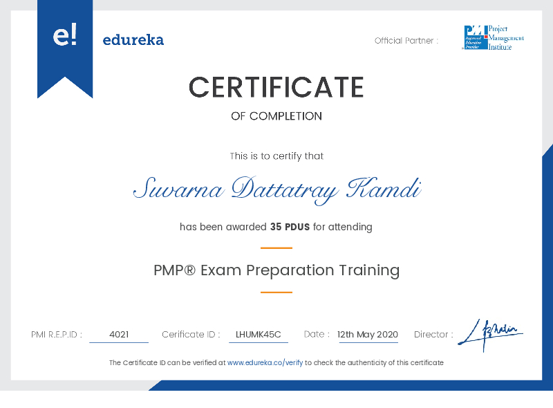 certificate!