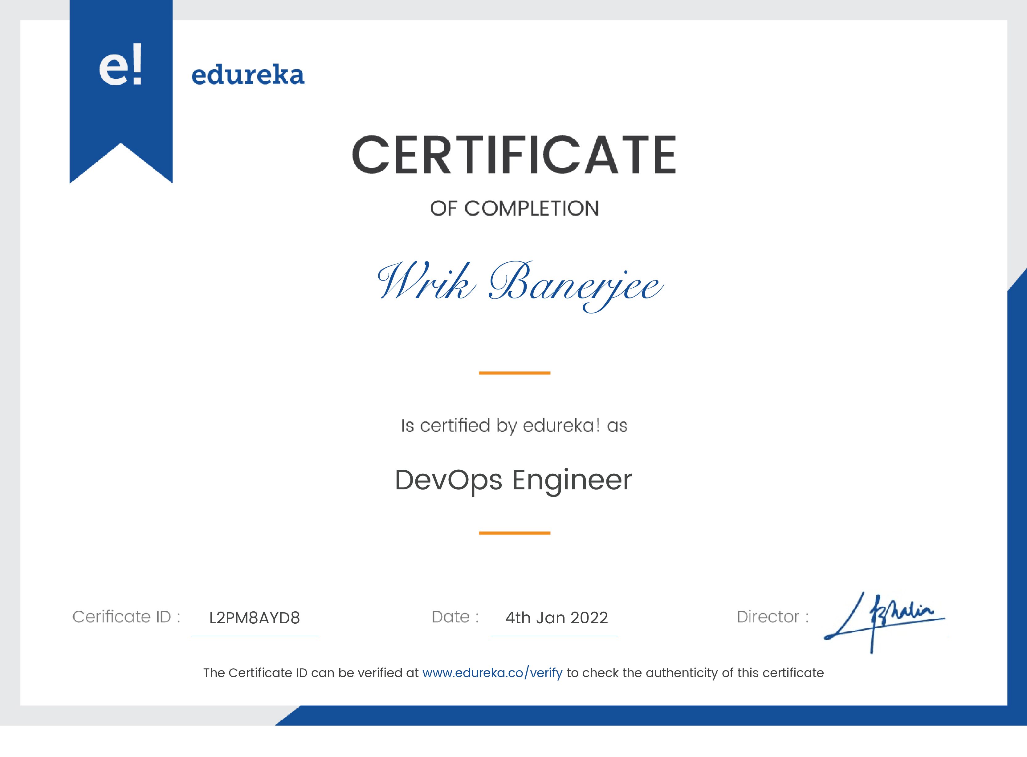 certificate!