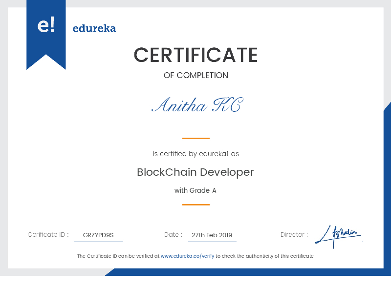 certificate!