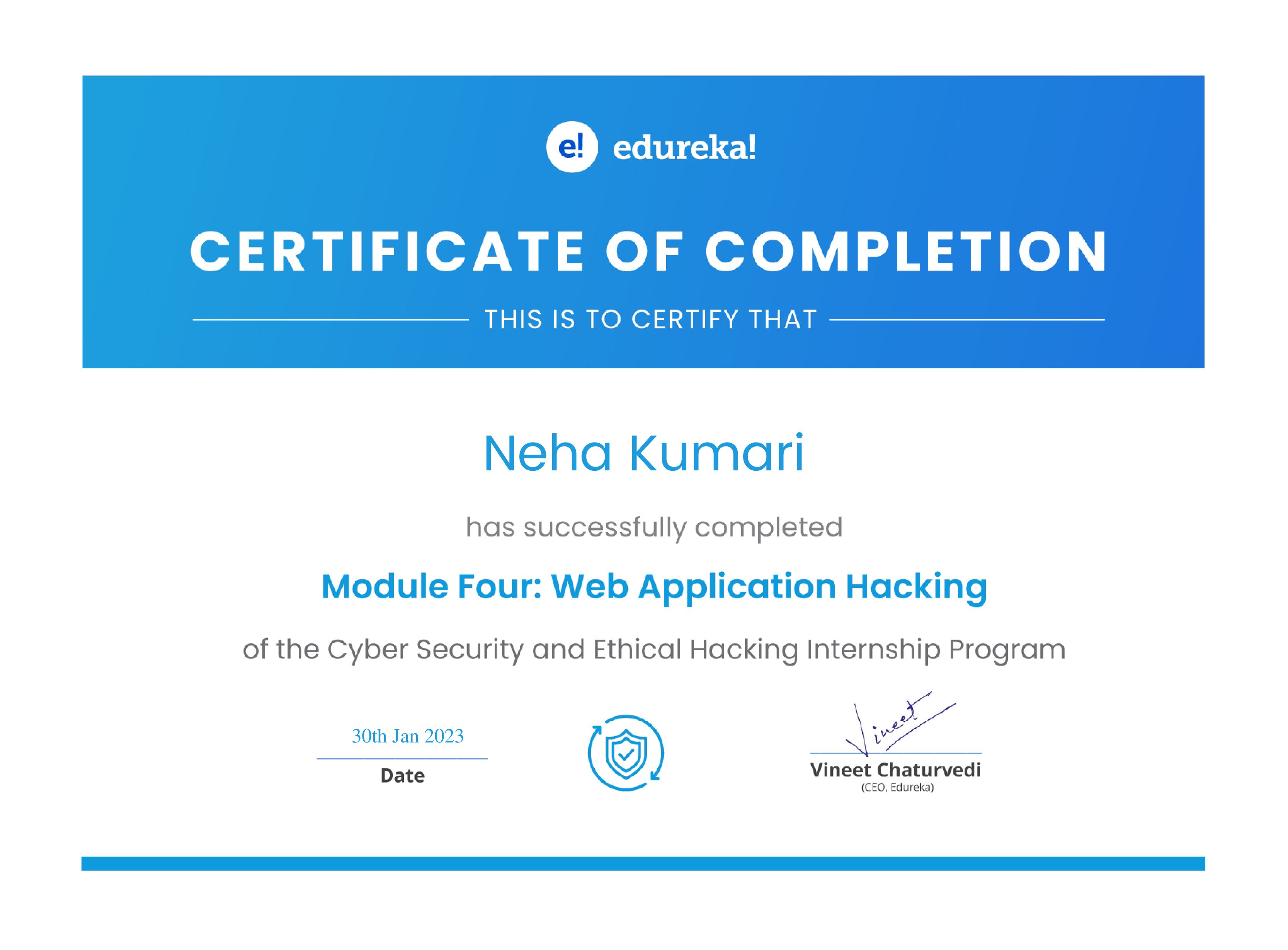 certificate!
