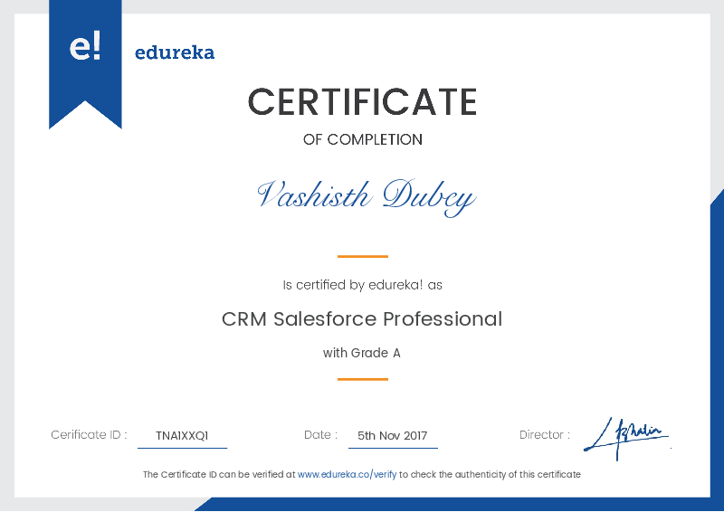 certificate!