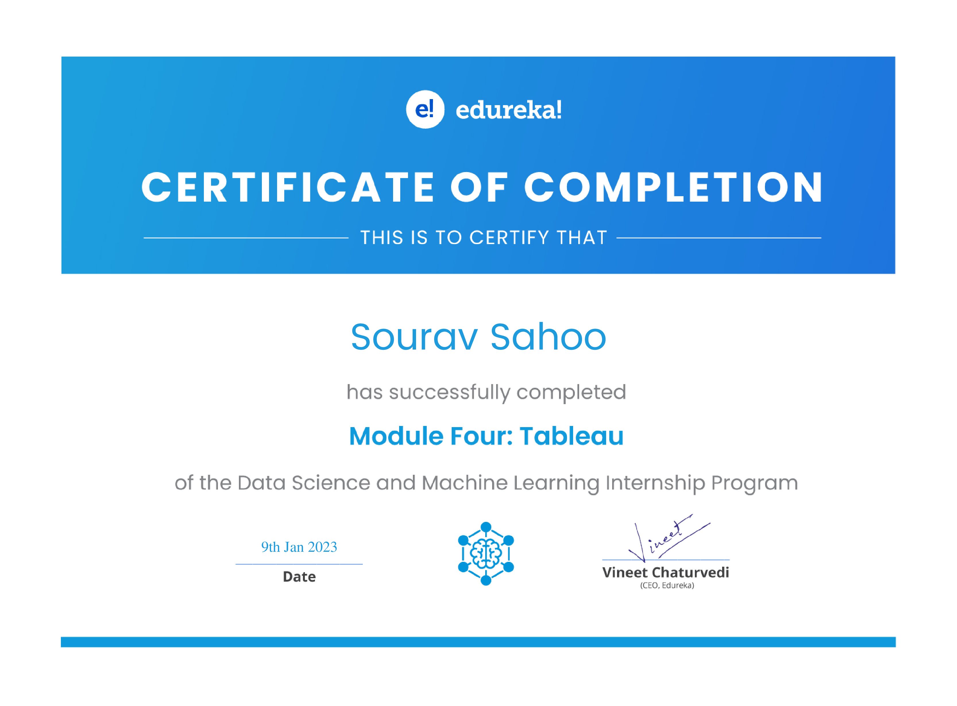 certificate!