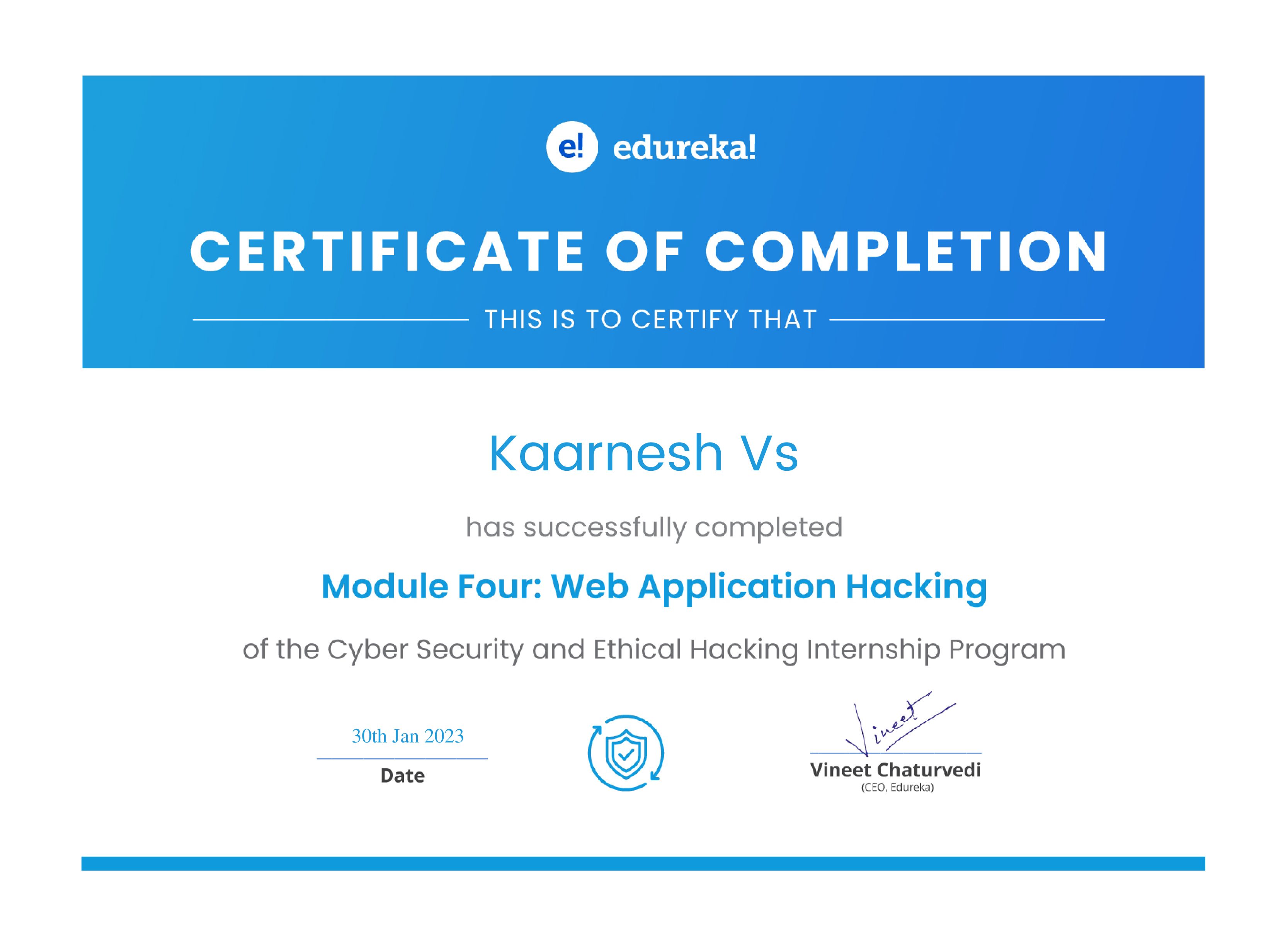 certificate!