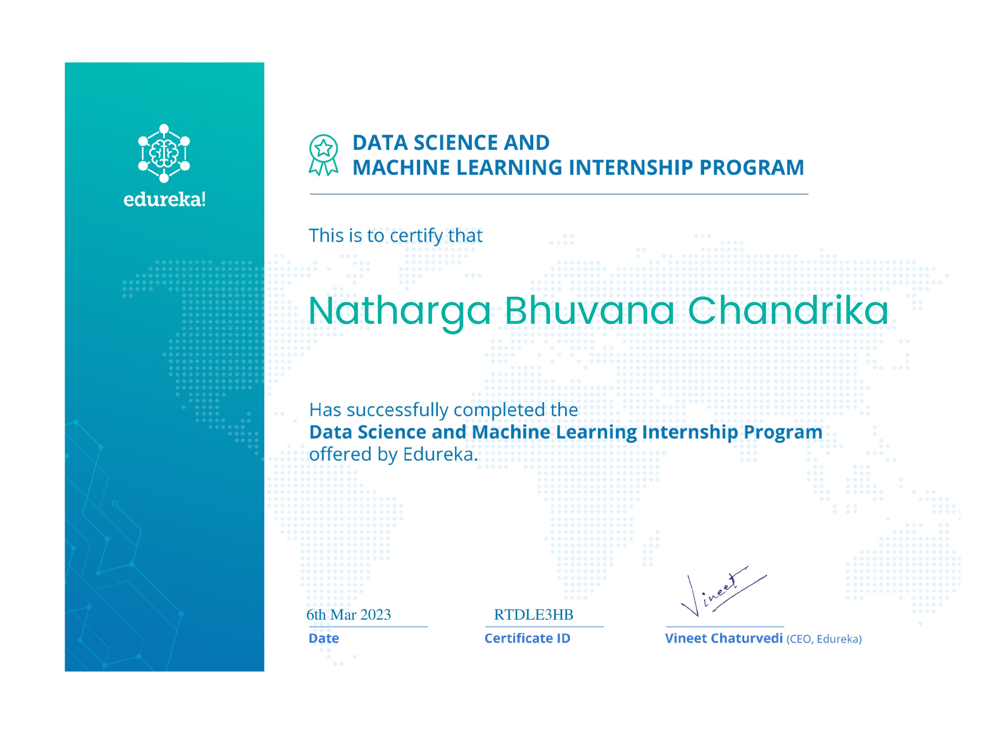 certificate!