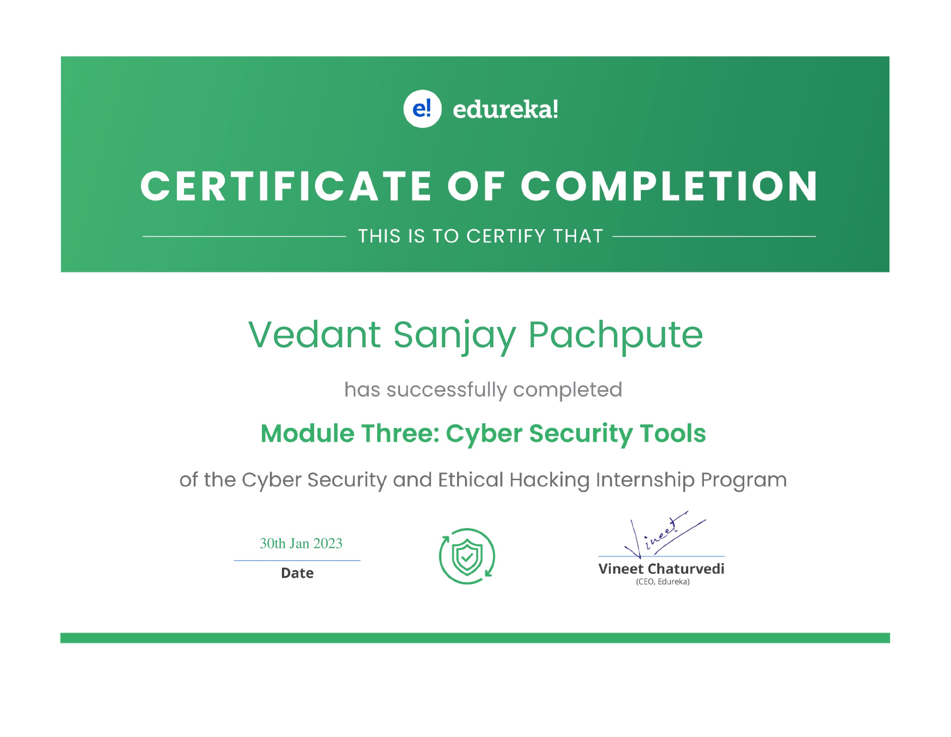 certificate!