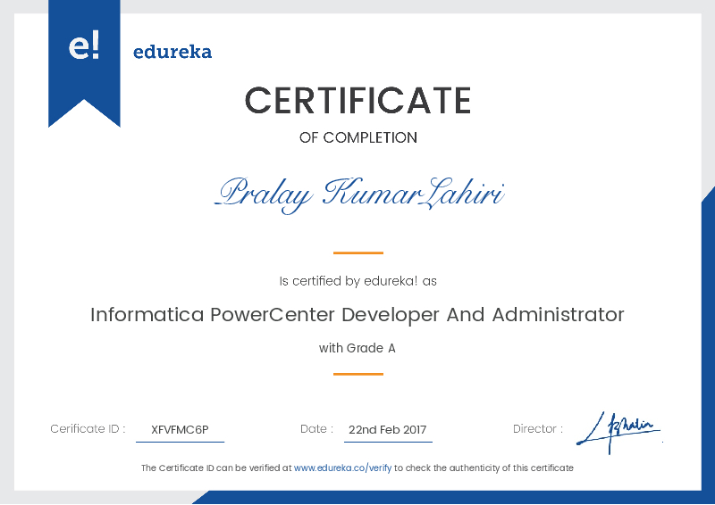 certificate!