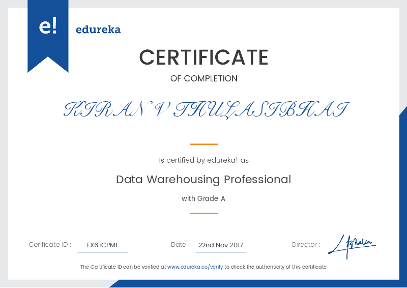 certificate!