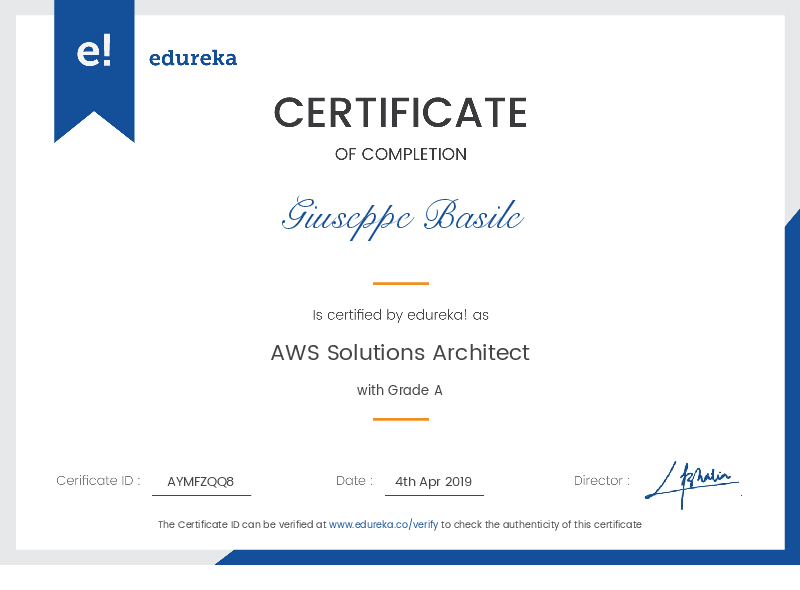 certificate!