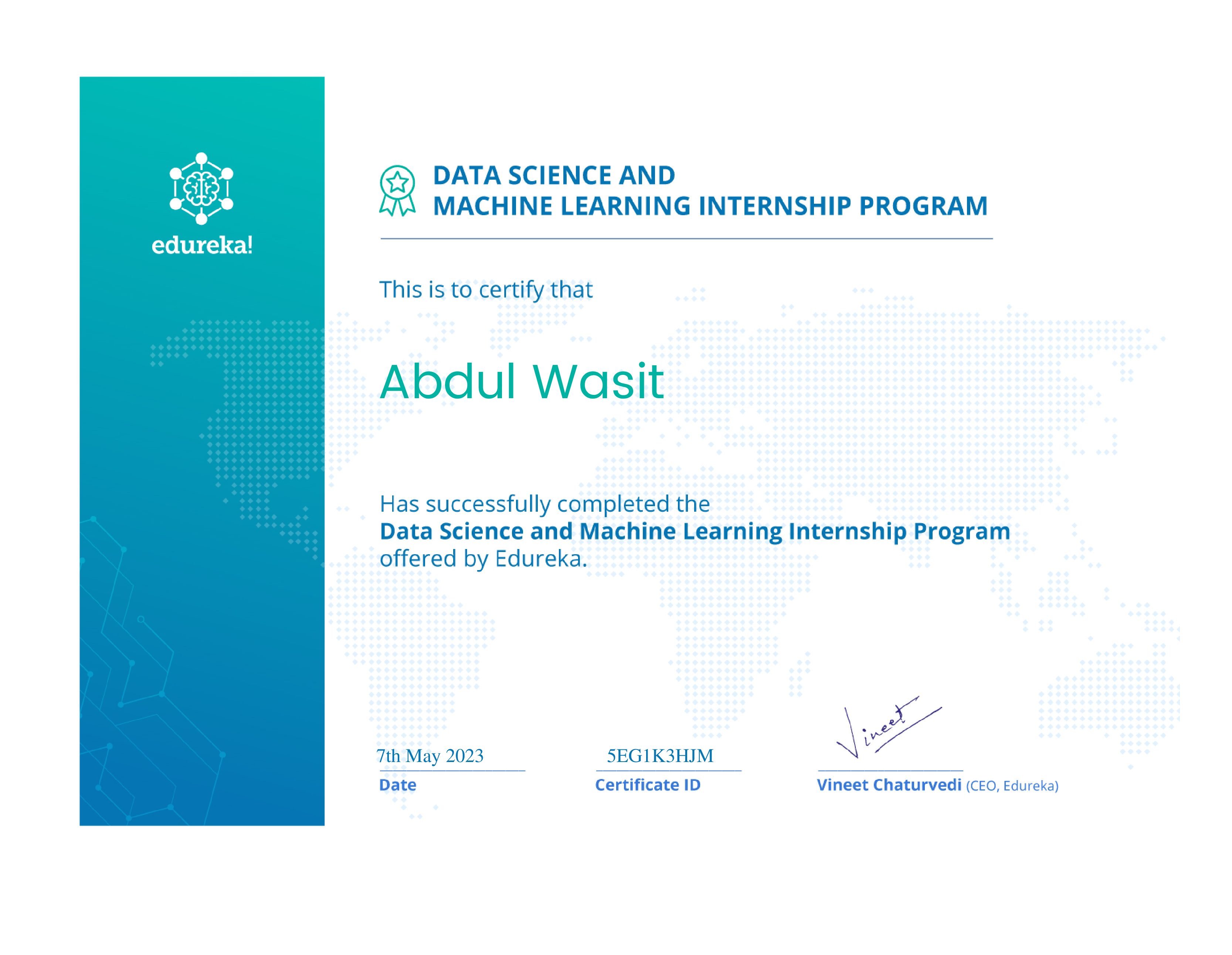 certificate!