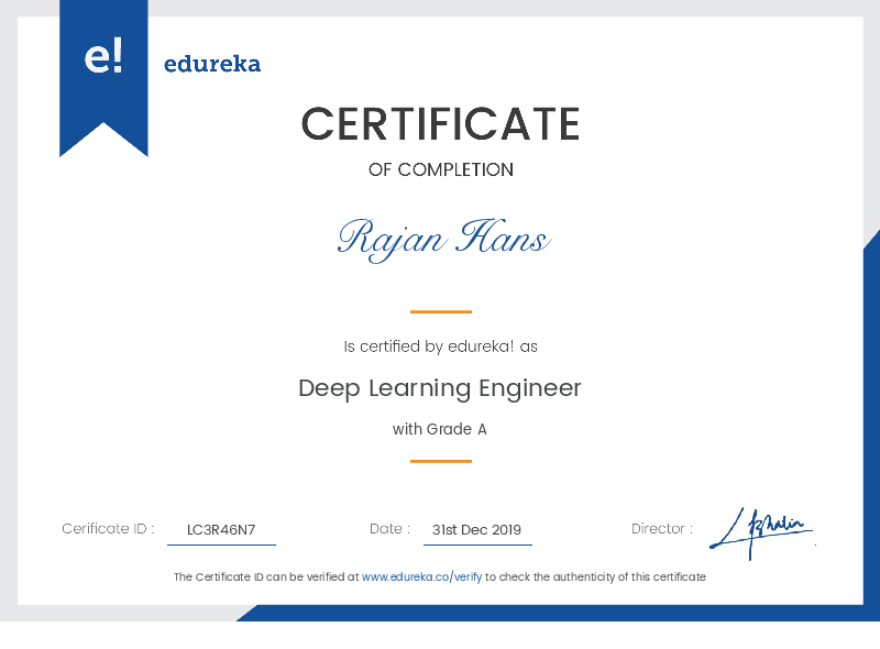 certificate!