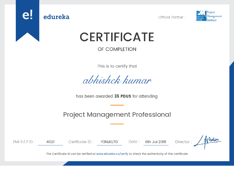 certificate!