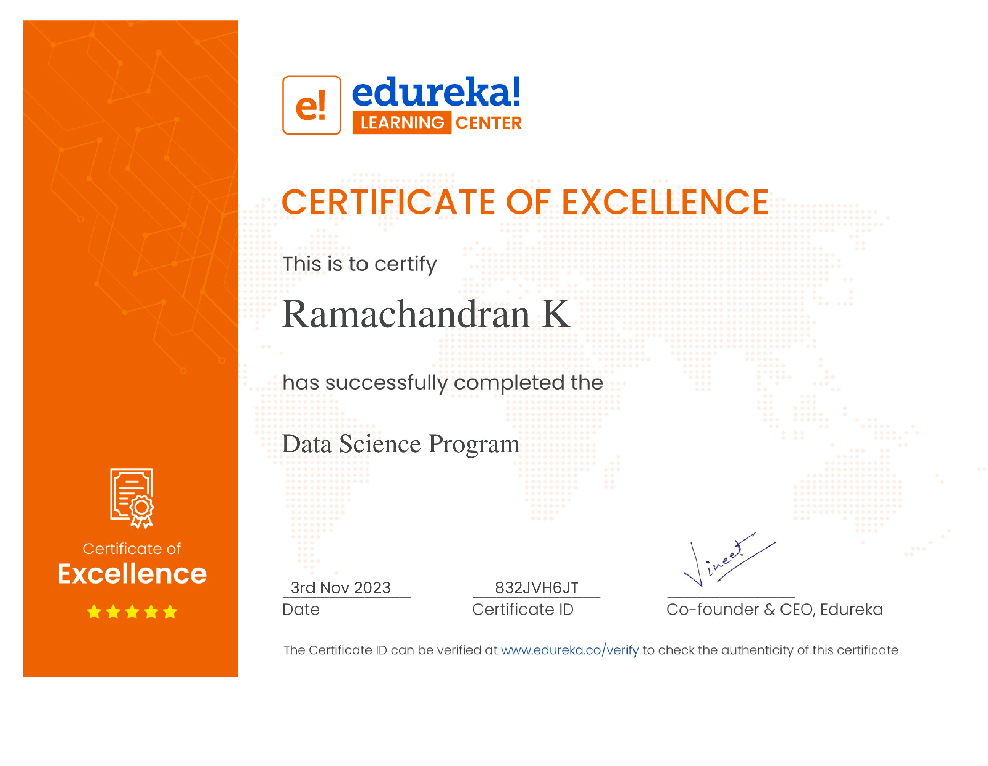 certificate!