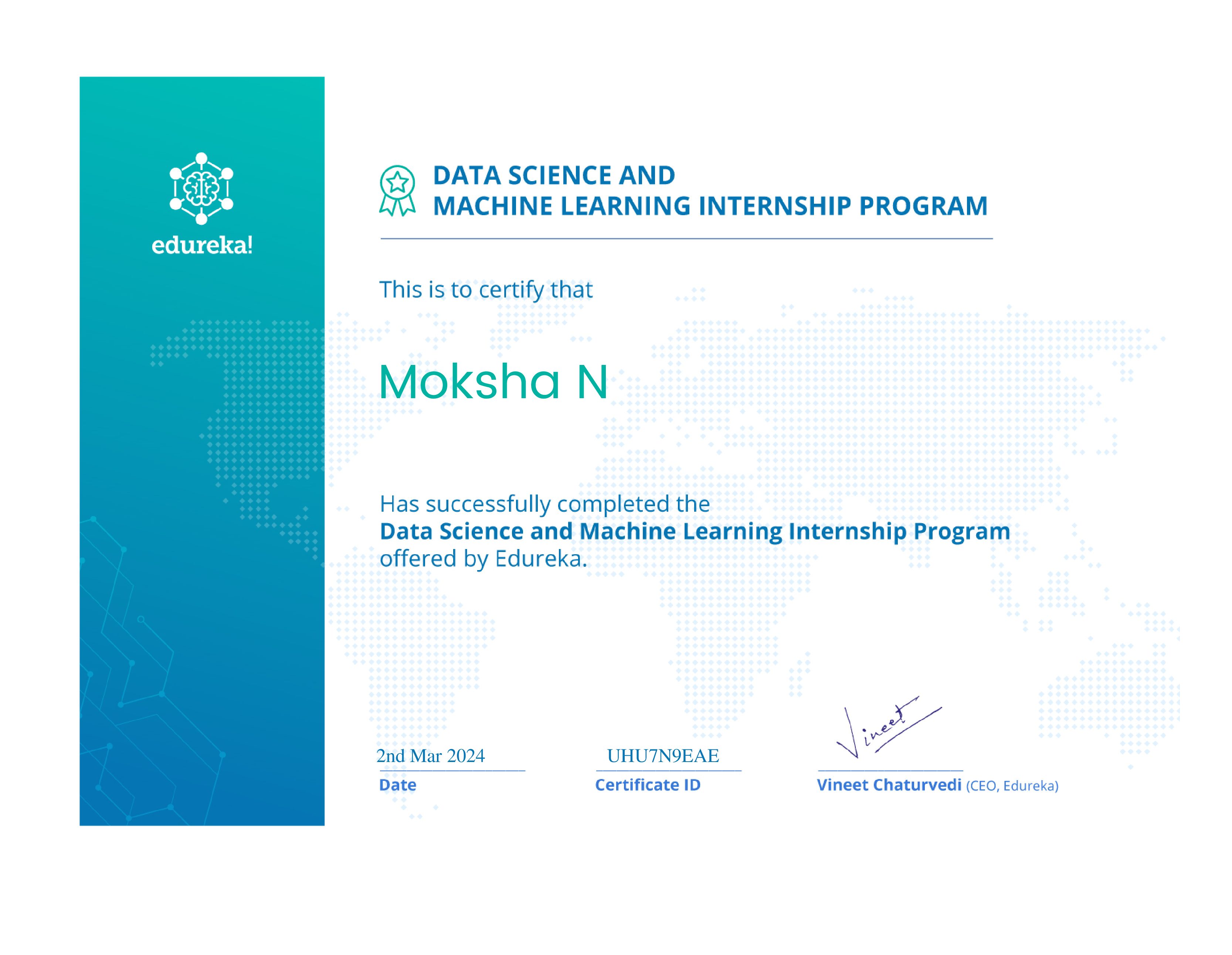 certificate!