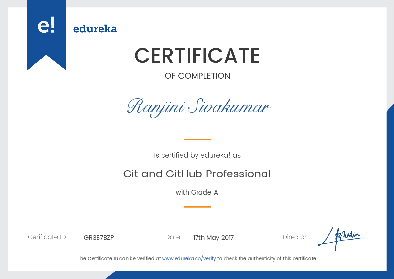 certificate!