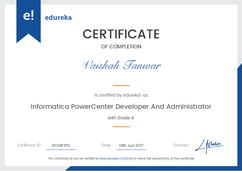 certificate!