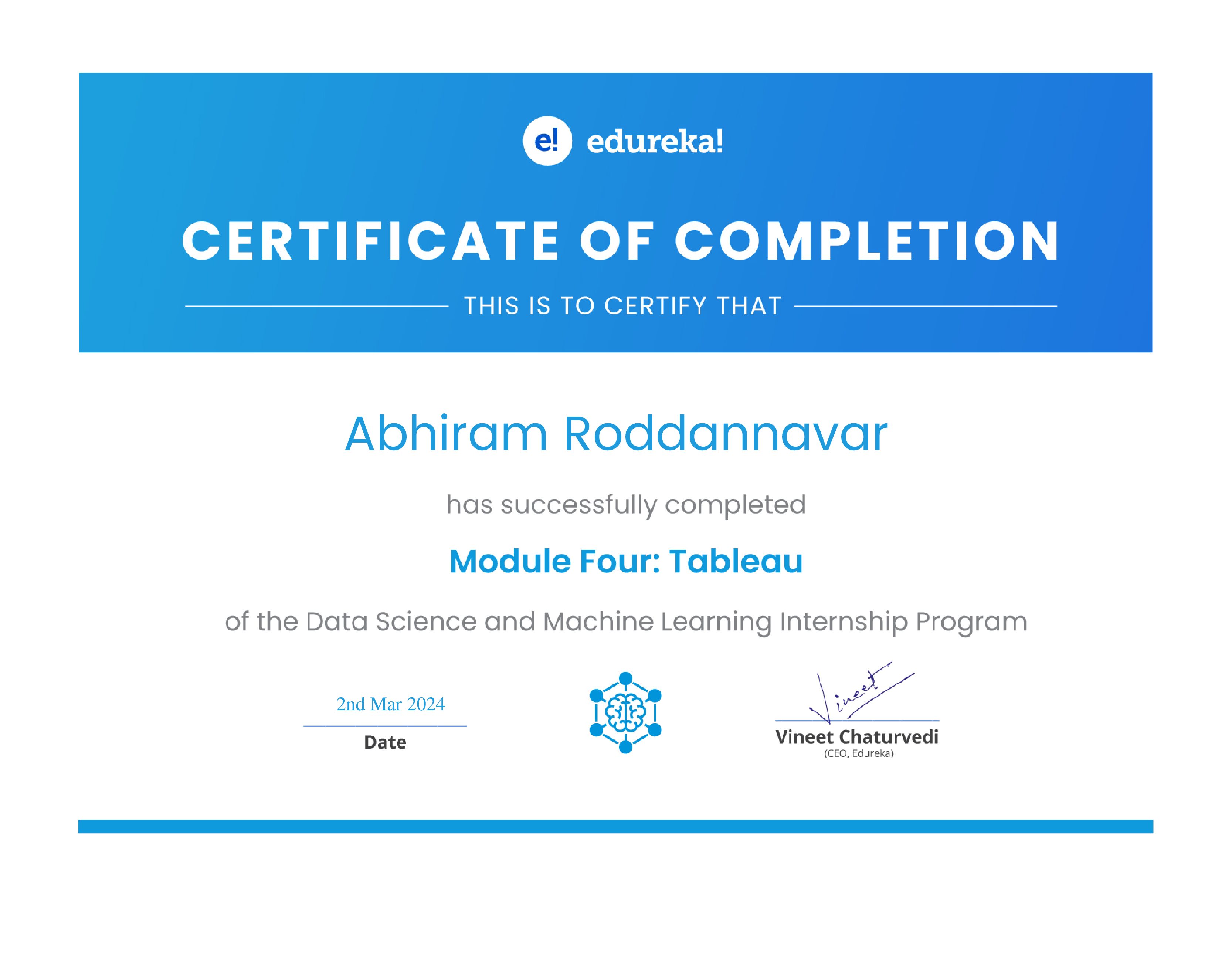 certificate!