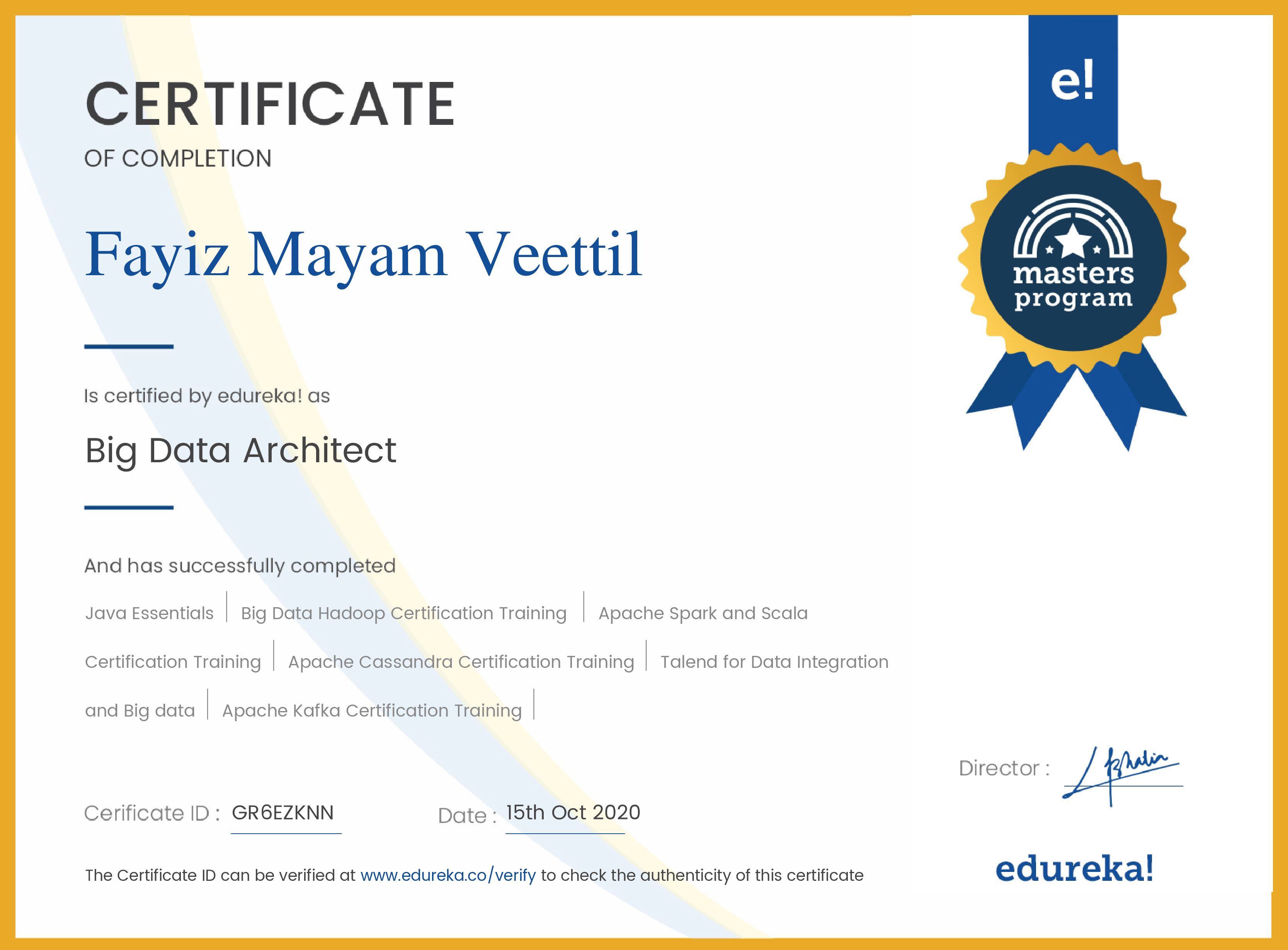 certificate!