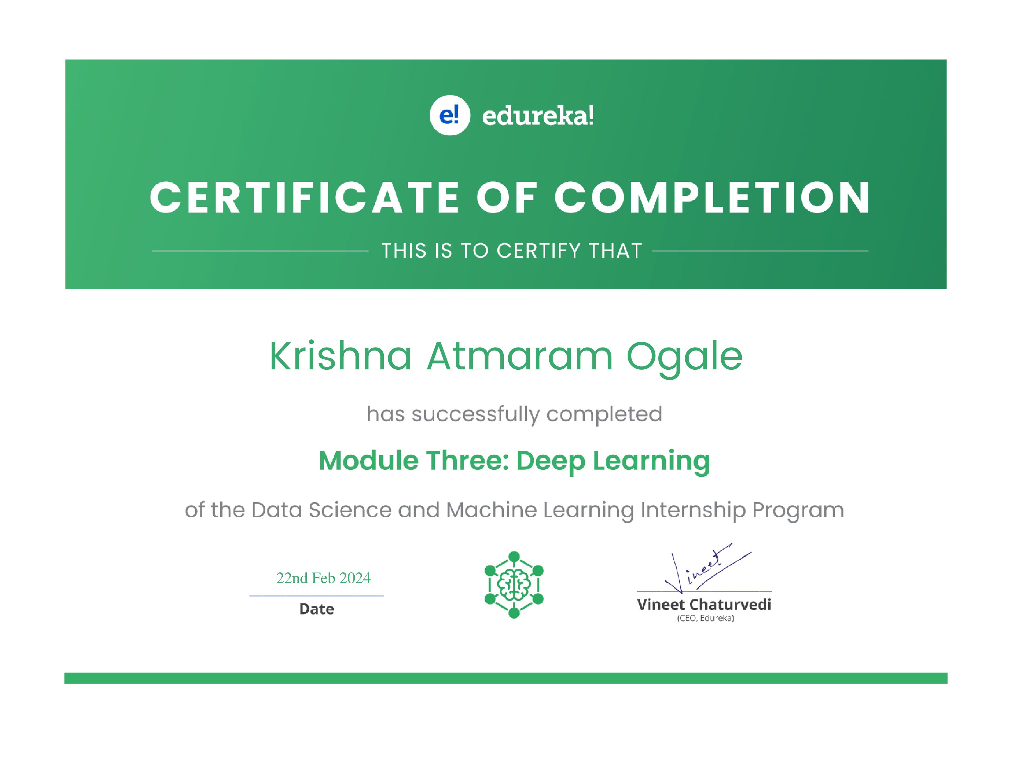 certificate!