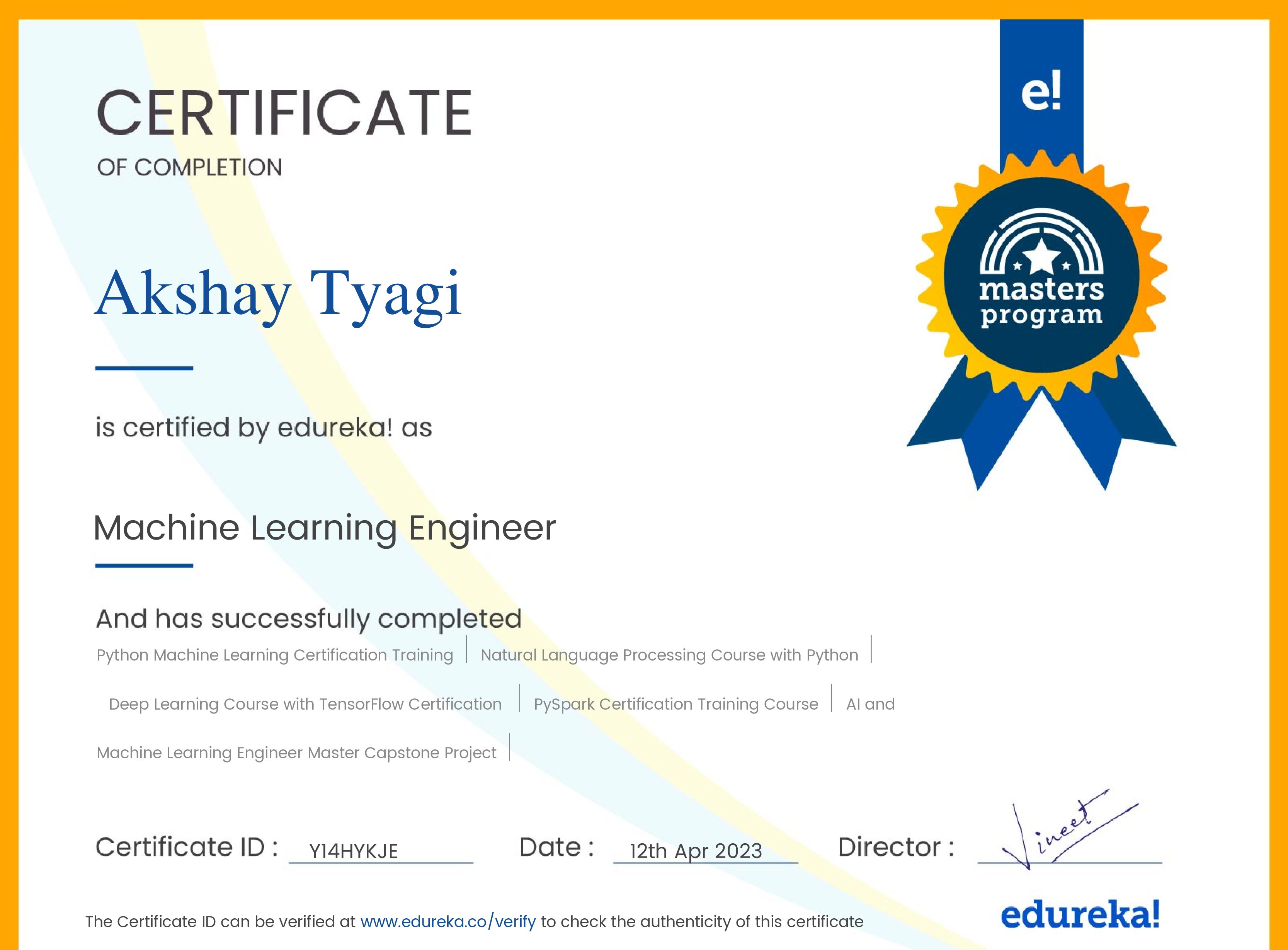 certificate!